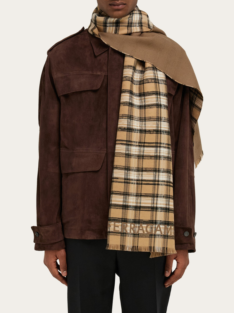 Tartan wool scarf 3