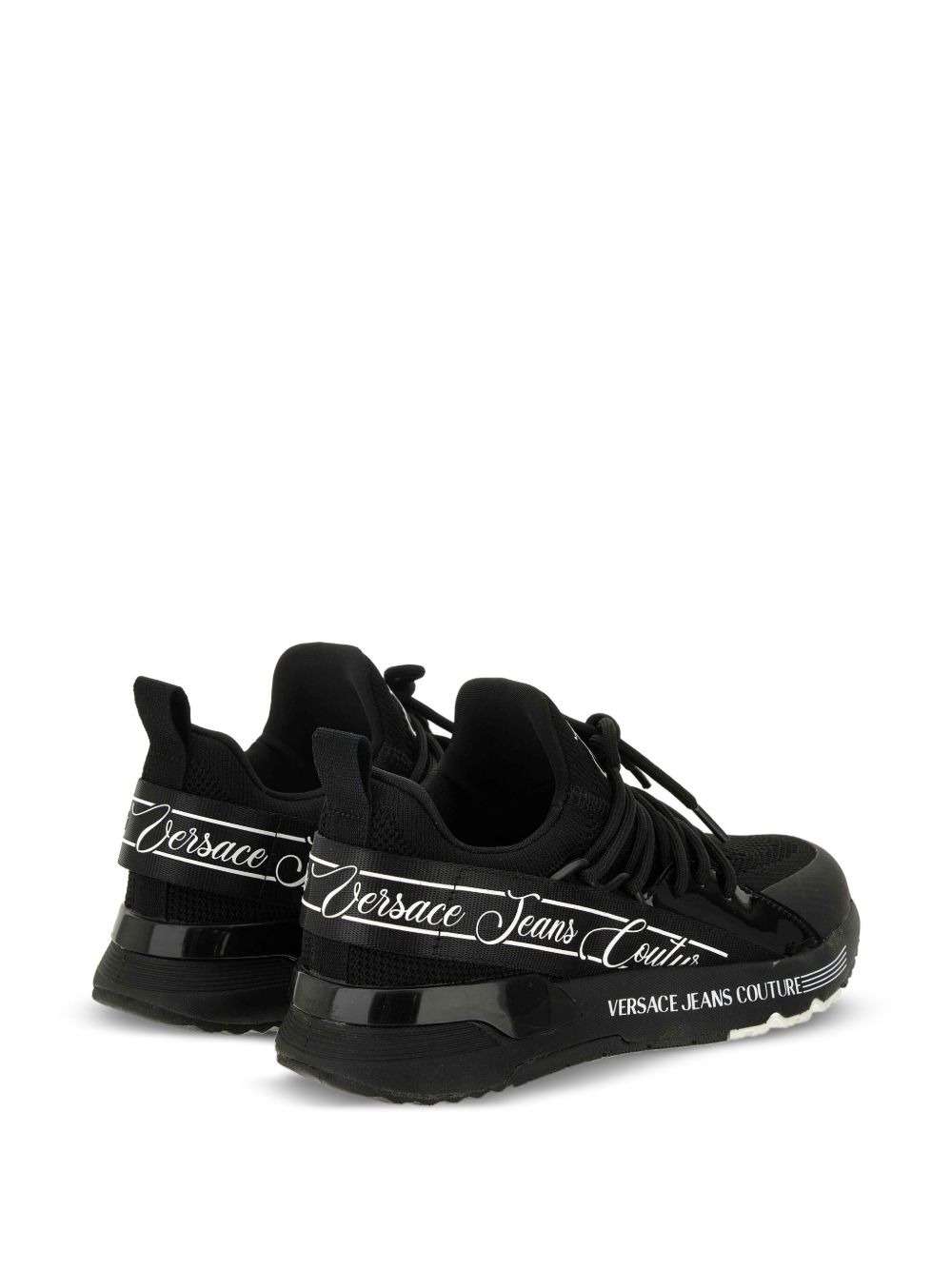 logo-detail lace-up sneakers - 3
