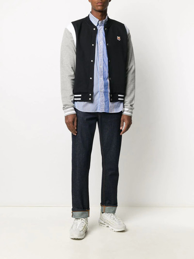 Maison Kitsuné embroidered logo bomber jacket  outlook