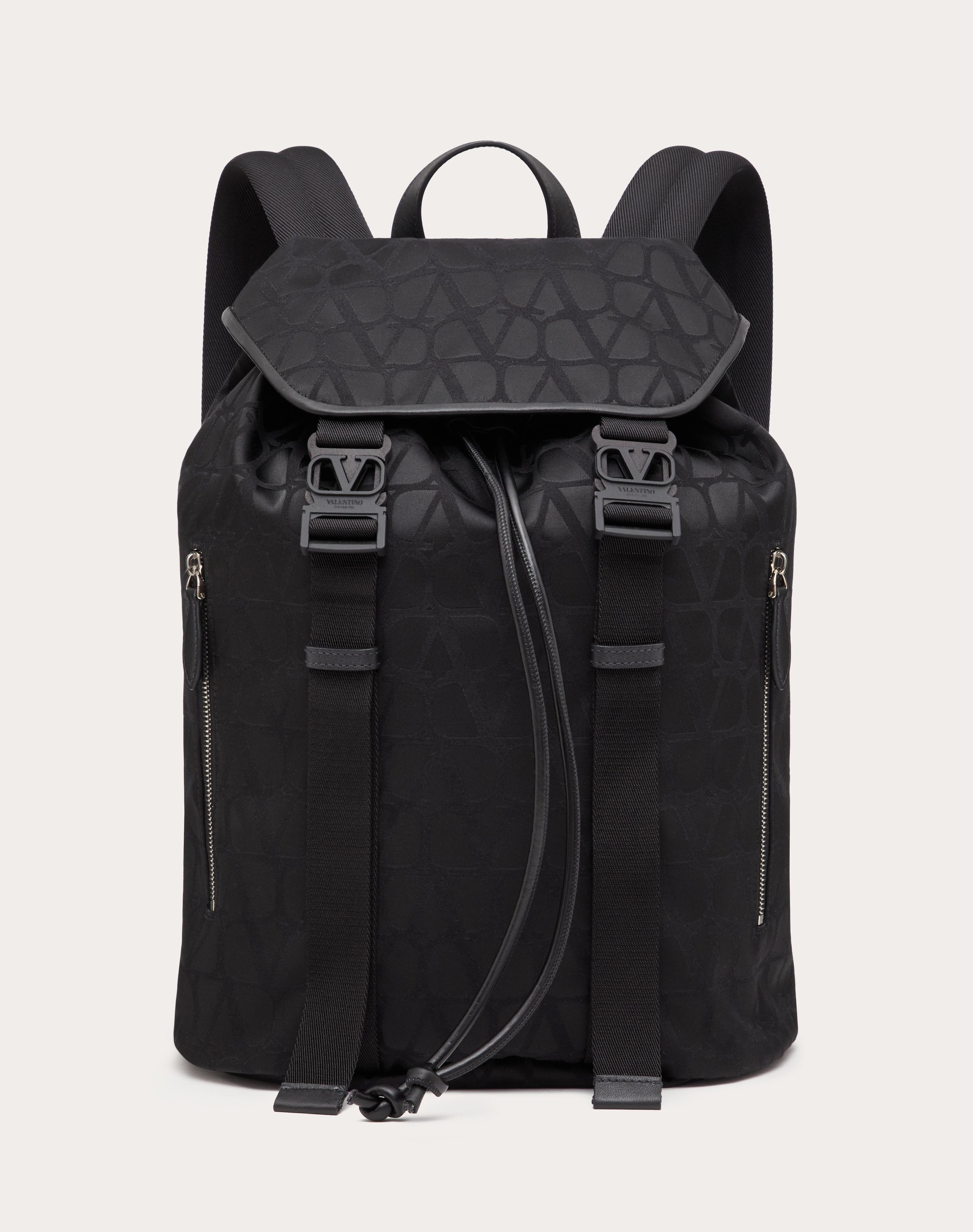 BLACK ICONOGRAPHE NYLON BACKPACK - 1