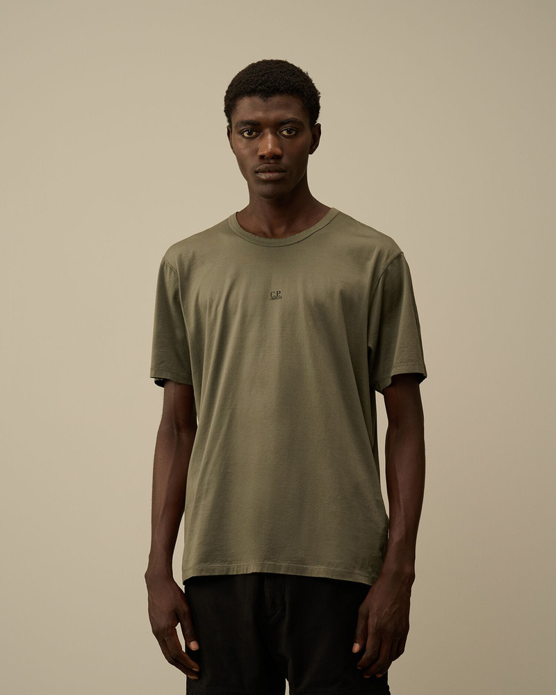 C.P. Company Mercerized 70/2 Jersey Gasato Printed Logo T-Shirt outlook
