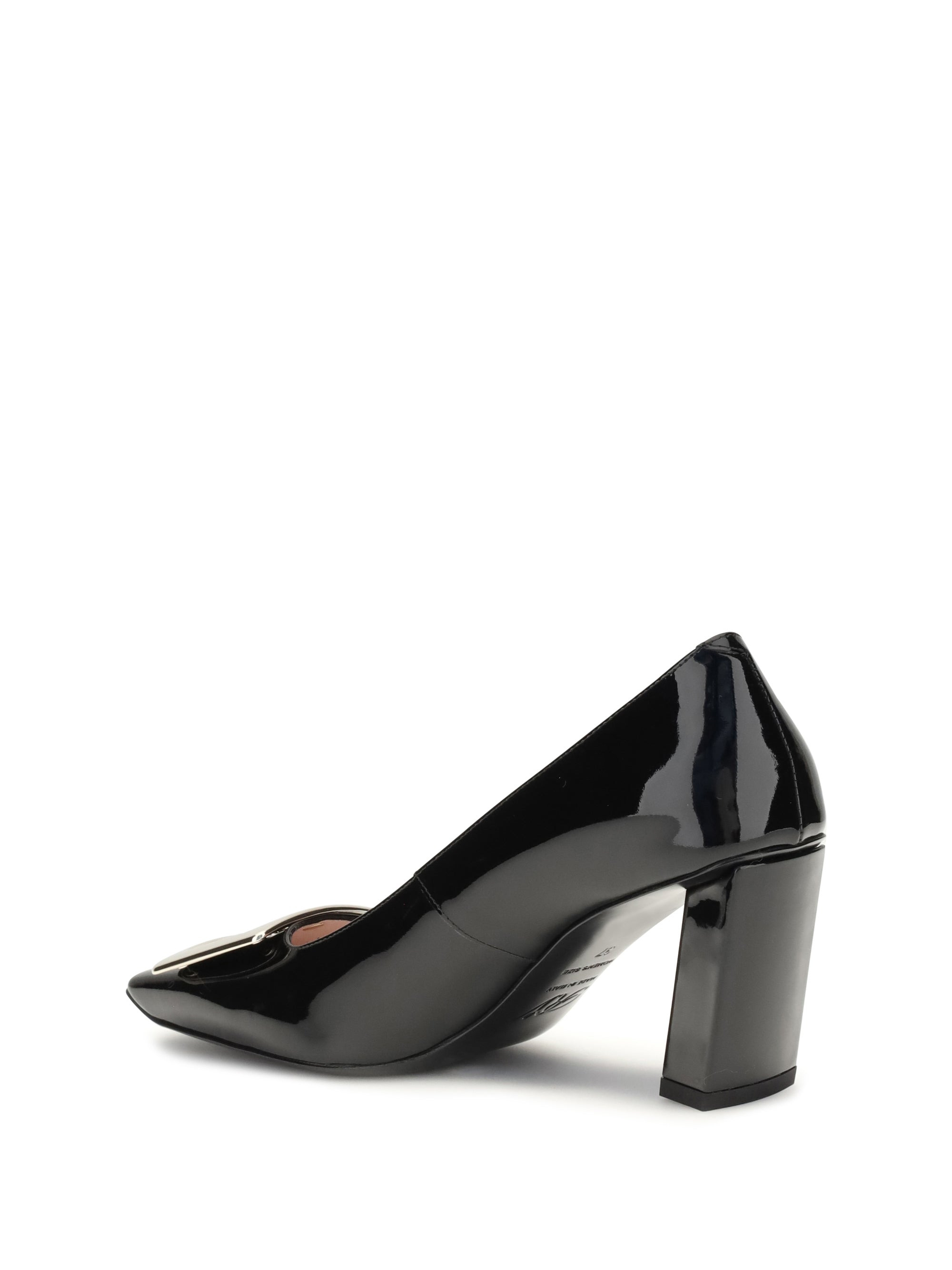 Roger Vivier Women Patent Leather Belle Vivier Pumps - 3