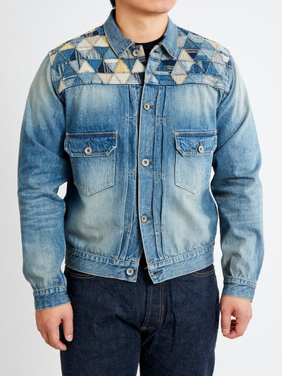 Studio D'Artisan MSP-4000 Tsugihagi Selvedge Denim Jacket in Vintage Indigo outlook