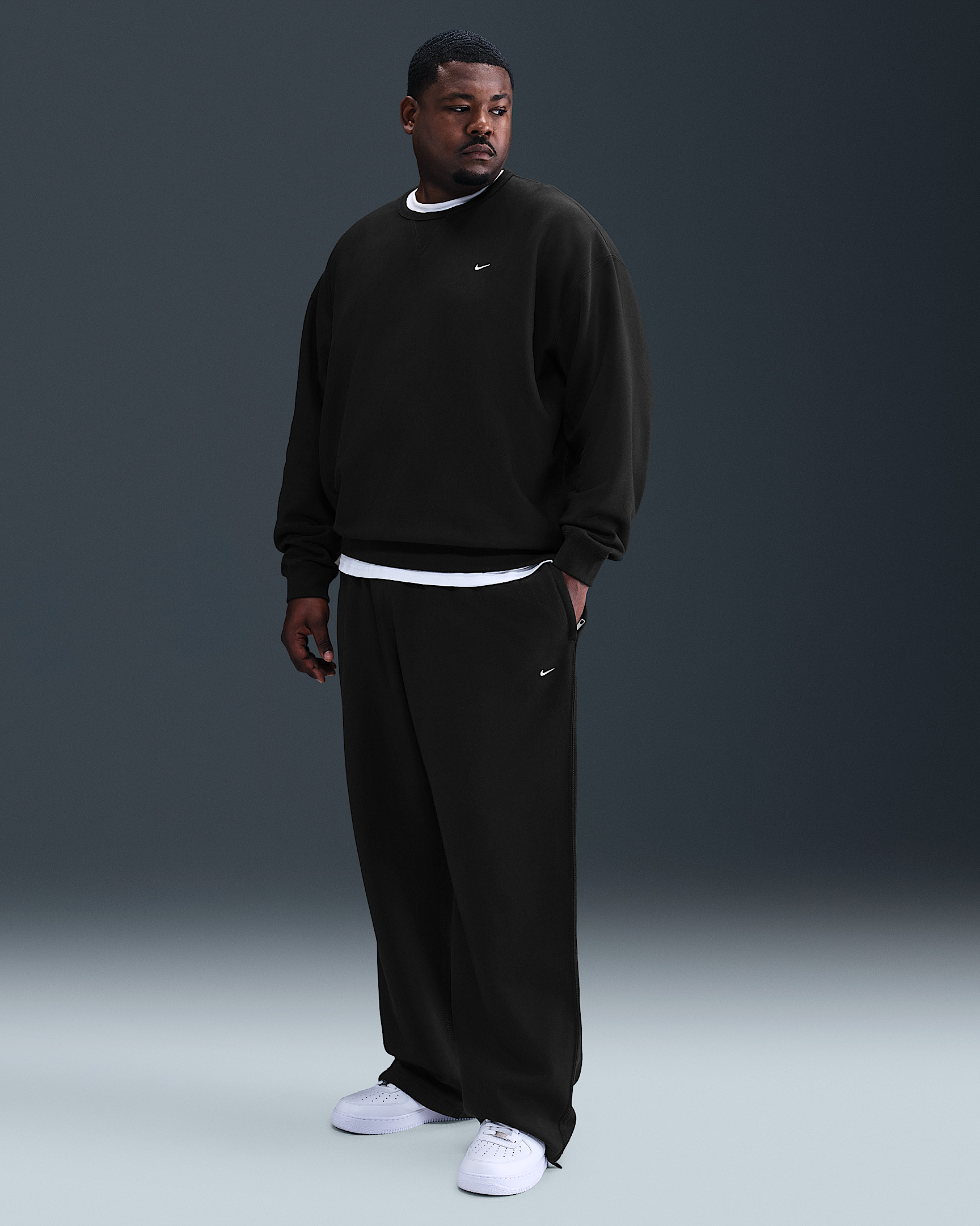 Nike Solo Swoosh Men's Fleece Open-Hem Pants - 7