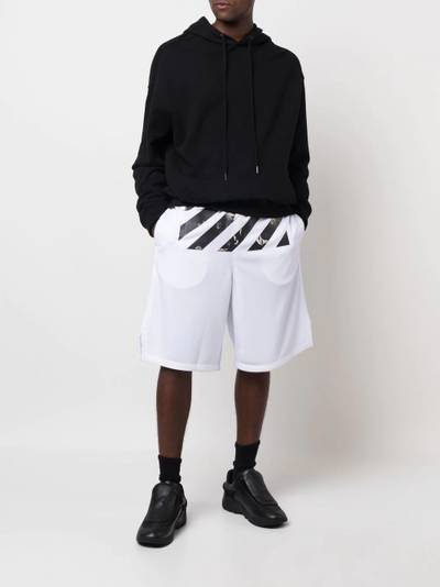 Off-White Caravaggio Diag track shorts outlook