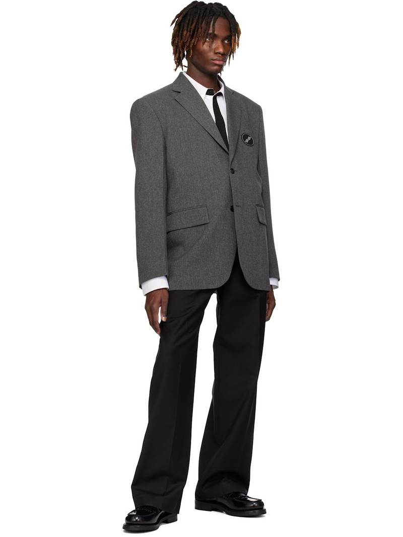 We11done Gray Oversized Blazer outlook