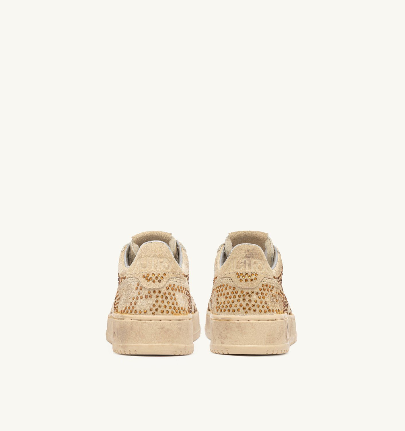 MEDALIST LOW 'CRYSTAL' MICRO RHINESTONES SNEAKERS BRONZE - 3
