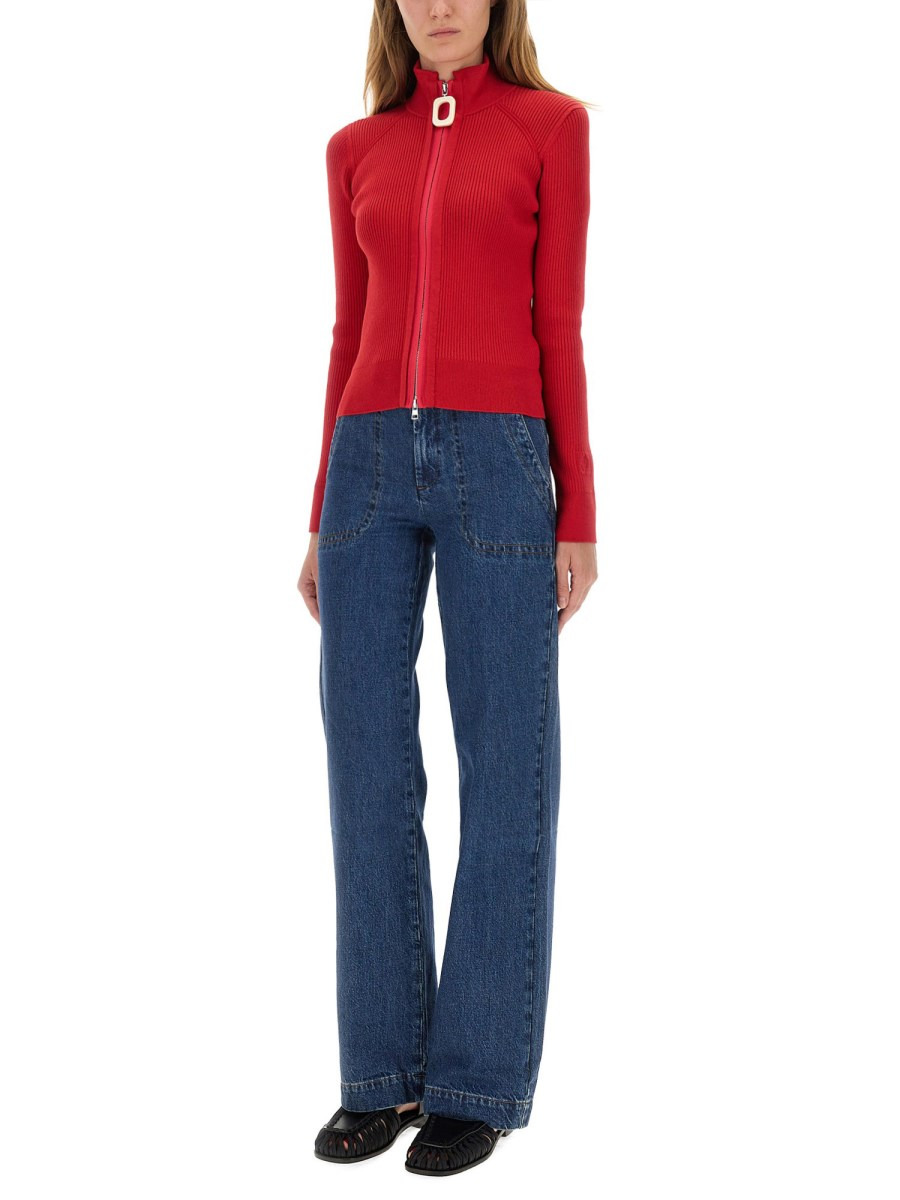 FITTED CARDIGAN WITH ZIPPER - 2