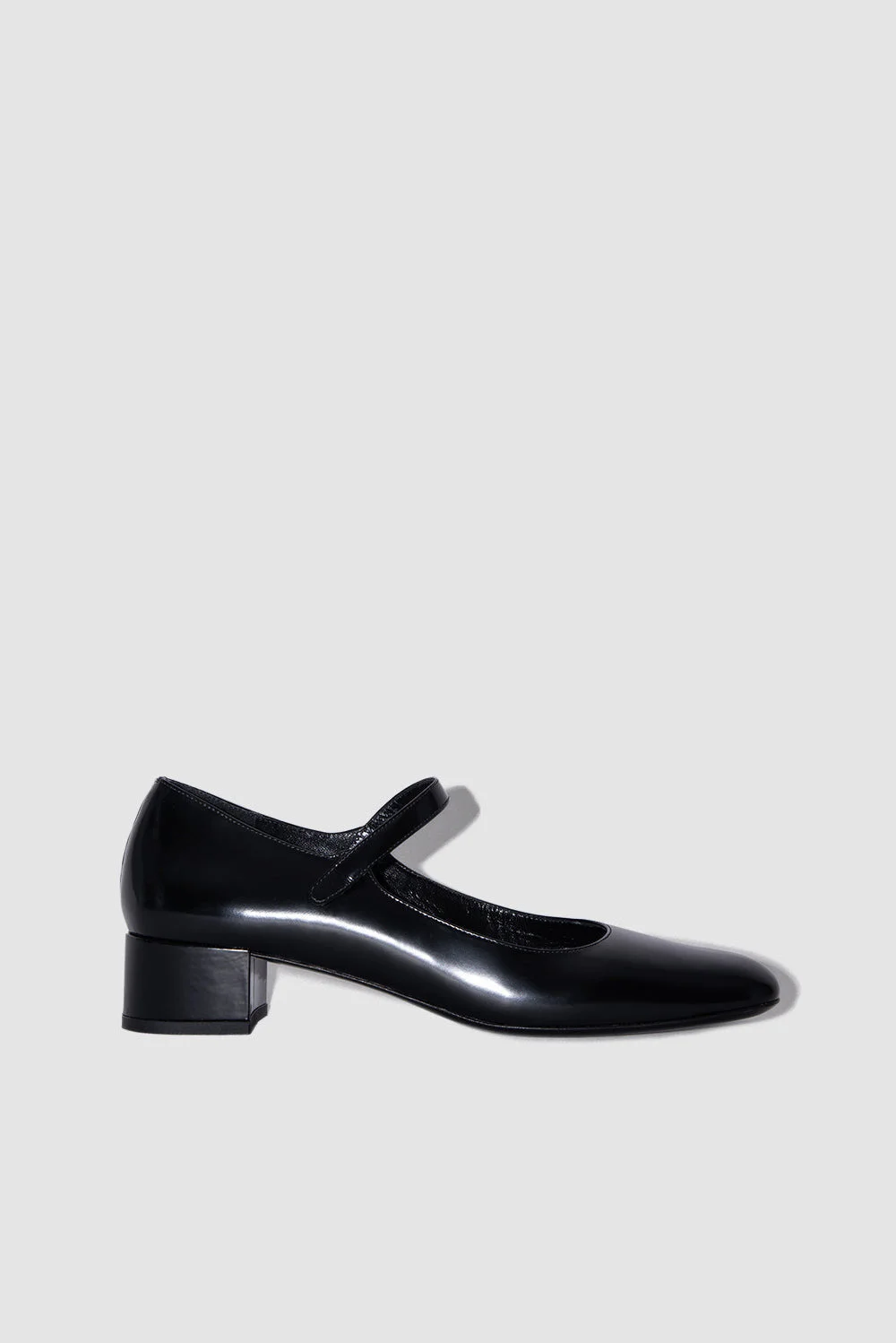 Ginny Black Semi Patent Leather Mary Jane Pump - 1