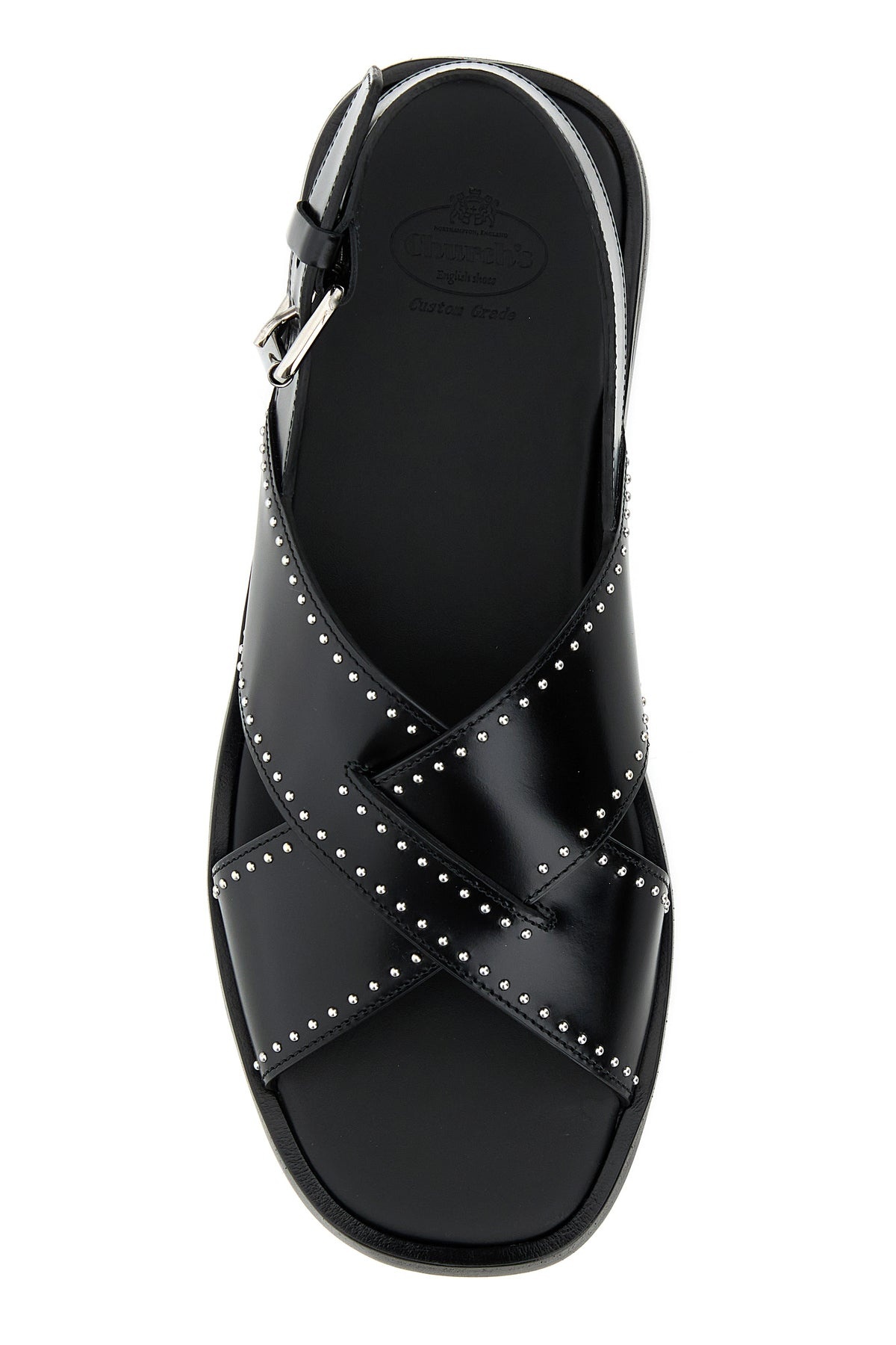 Black leather Oksana sandals - 4