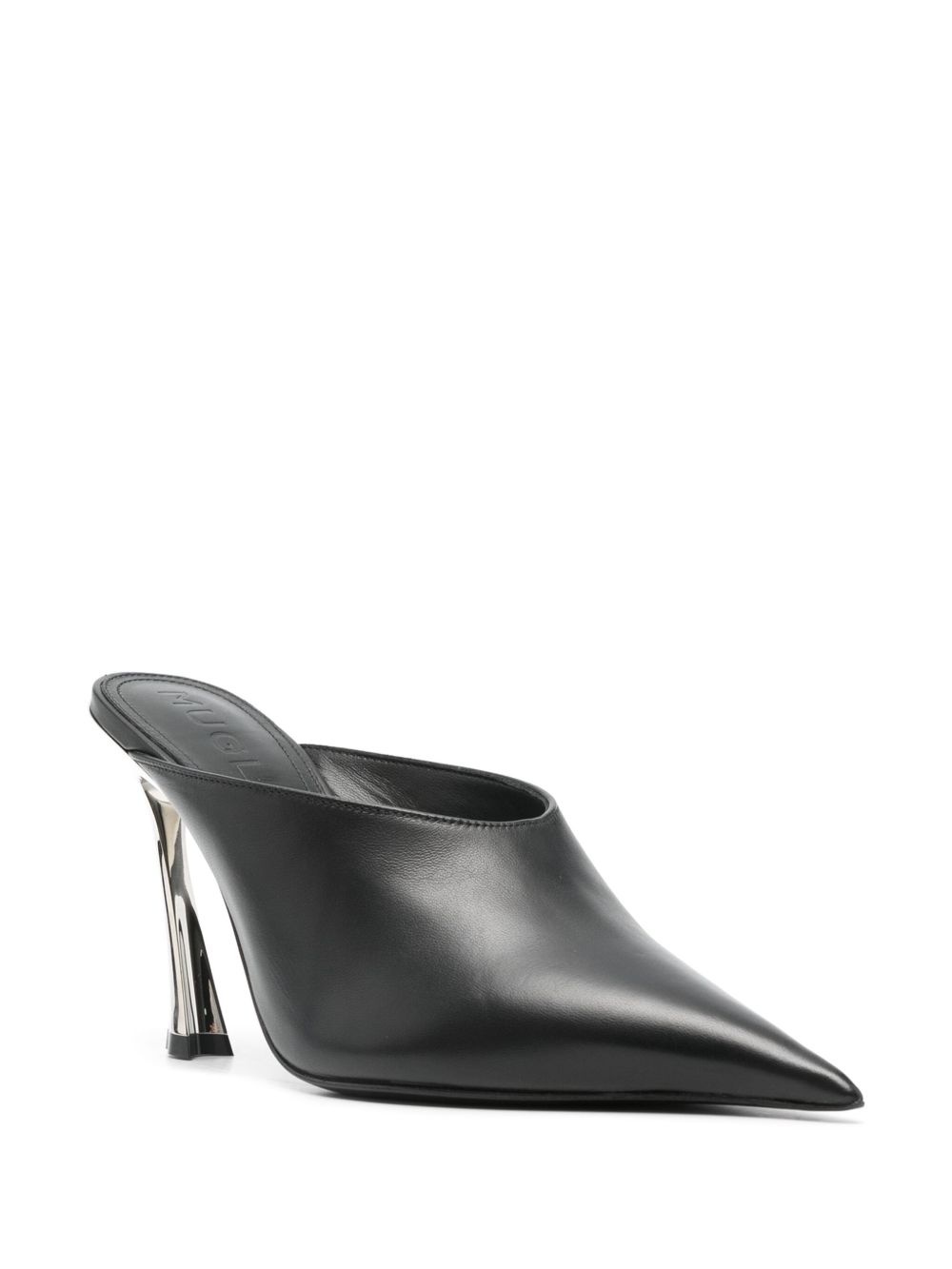 95mm leather mules - 2