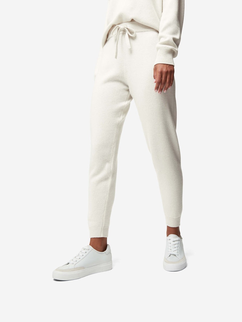 Women's Track Pants Daphne Cashmere Winter White - 5