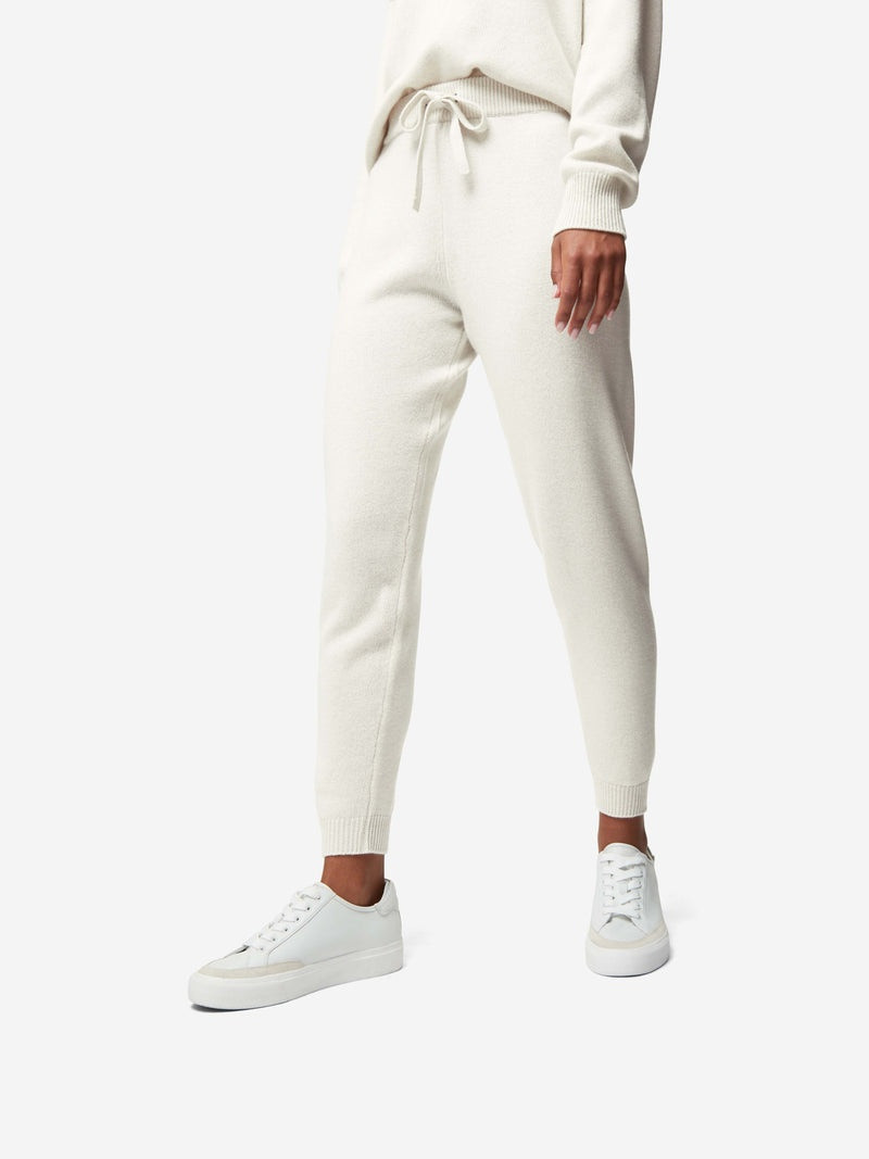 Women's Track Pants Daphne Cashmere Winter White 5