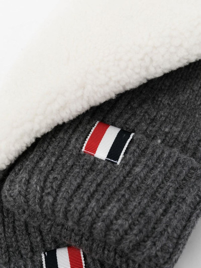 Thom Browne knitted RWB mittens outlook