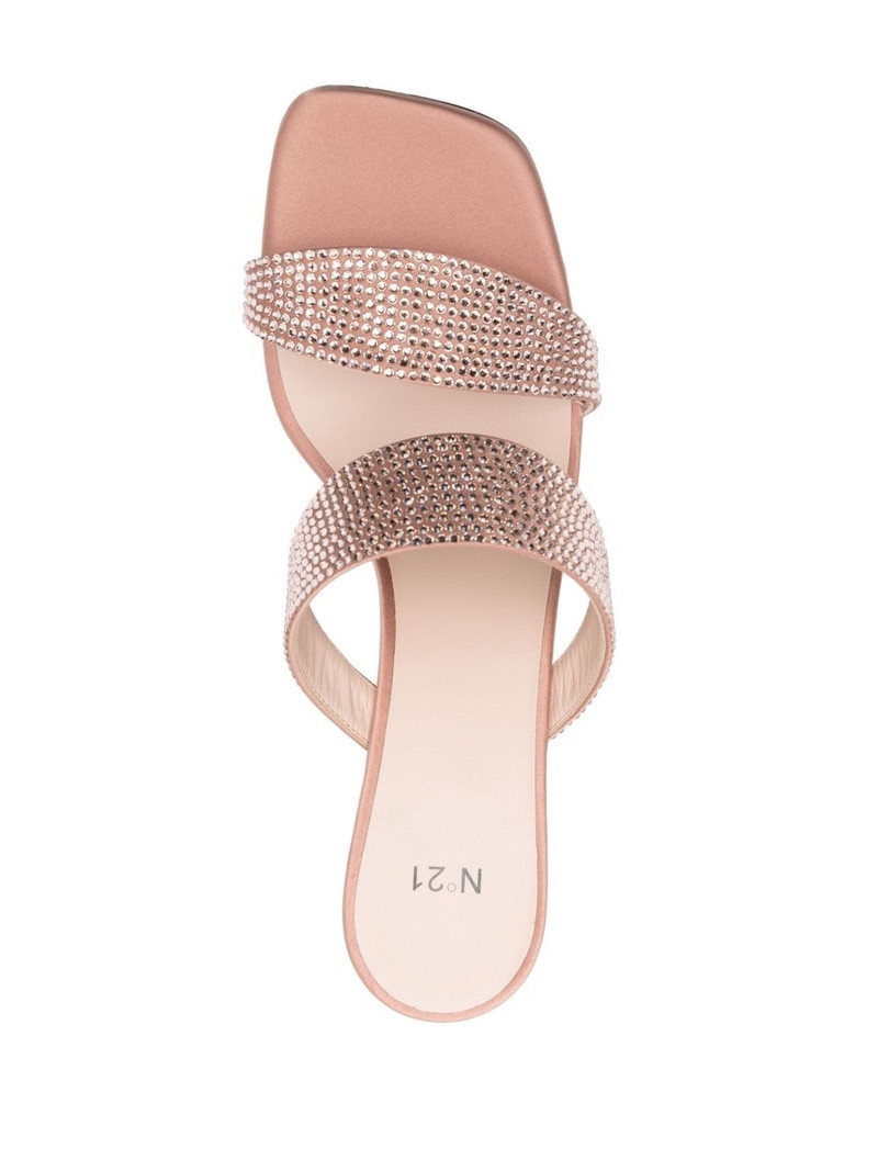 70mm sequin-embellished calf-leather mules 4