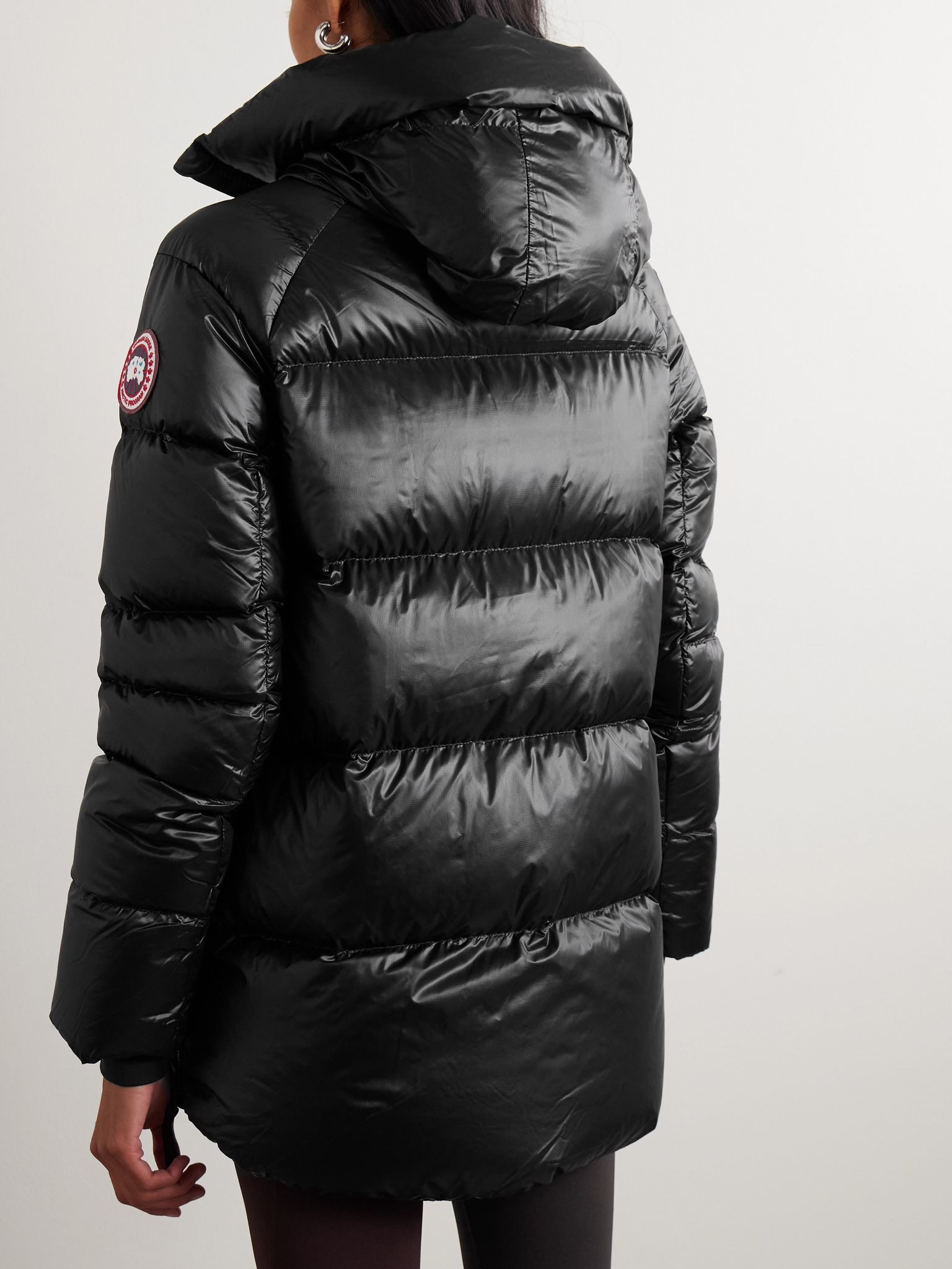 Cypress hooded quilted shell down jacket Black - 4
