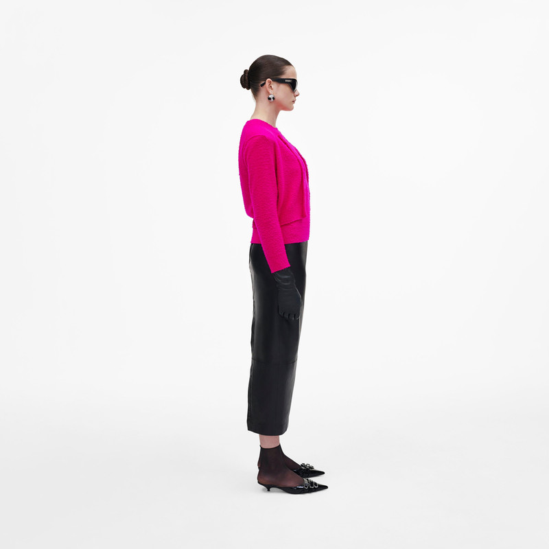 PILLED HOOK AND EYE CARDIGAN 3