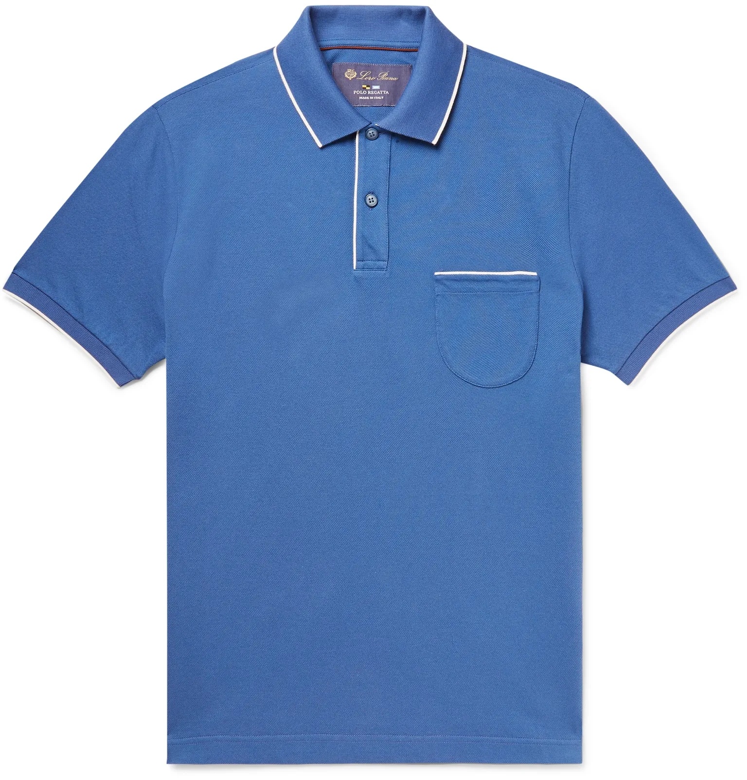 Contrast-Tipped Stretch-Cotton Piqué Polo Shirt - 13