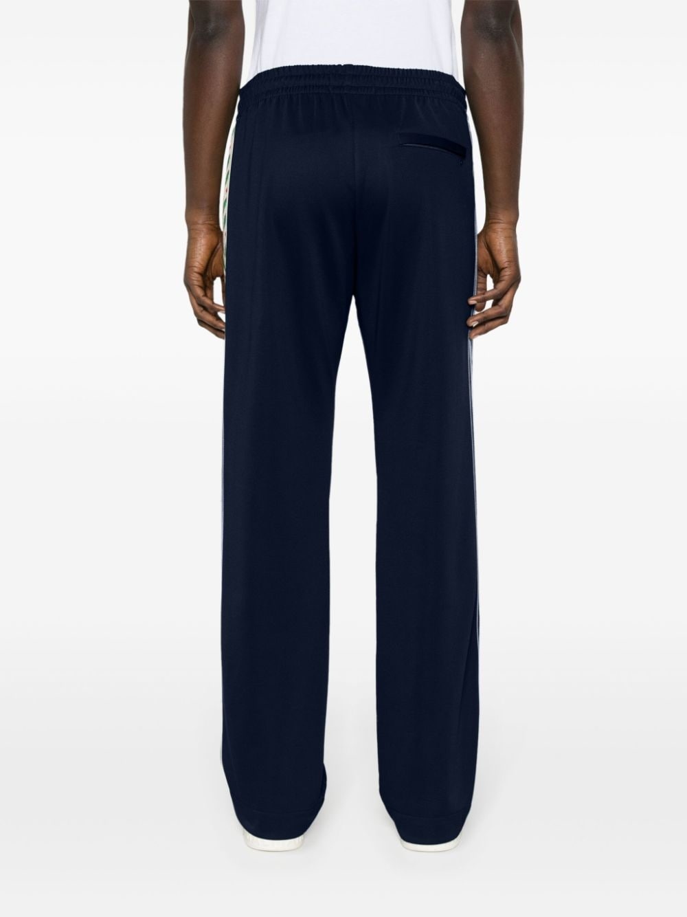 Heart Monogram velvet track pants - 4