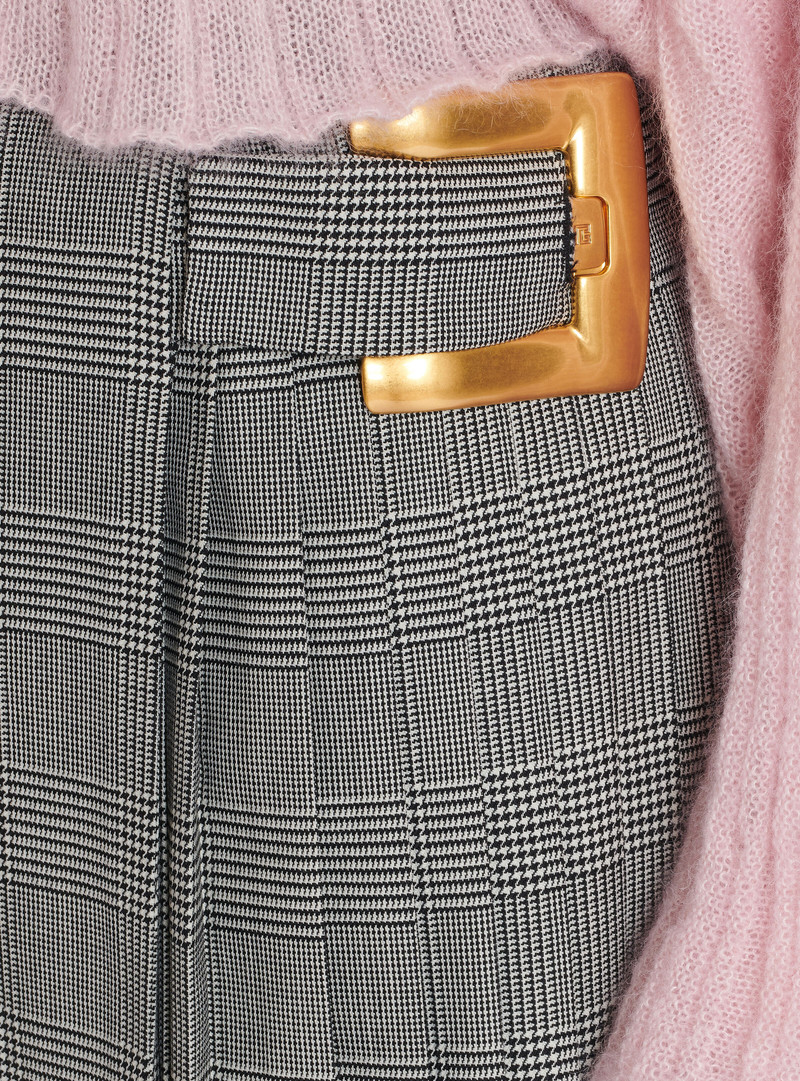 Midi skirt with Prince of Wales check 6