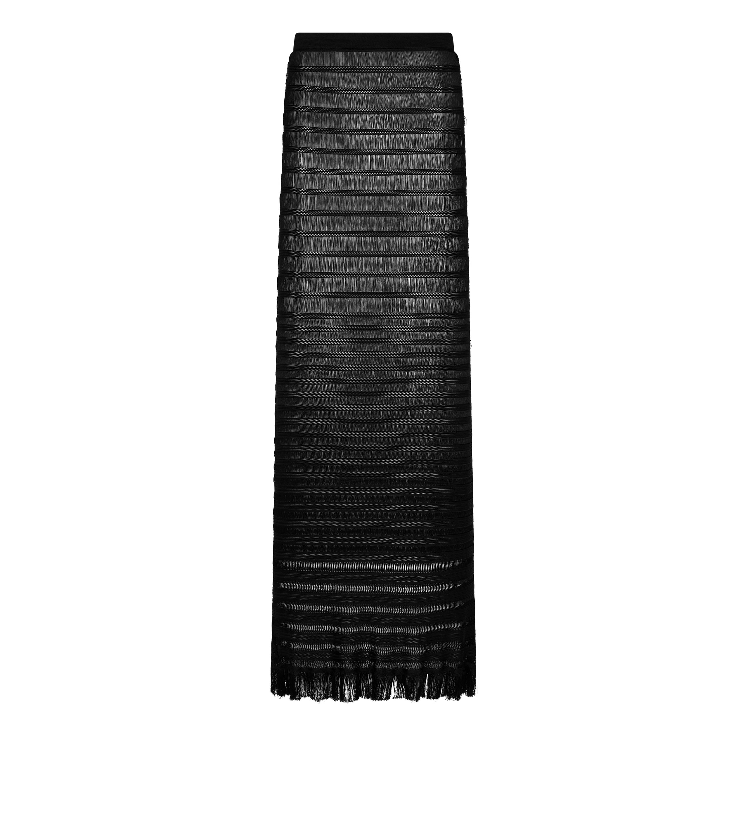 LADDER KNIT LONG SKIRT - 1