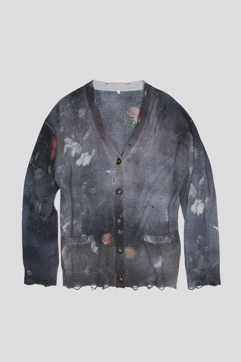 BOYFRIEND CARDIGAN - BLACK FLORAL 5