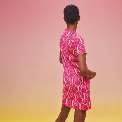 Hermès "Promenade du Matin" straight dress outlook