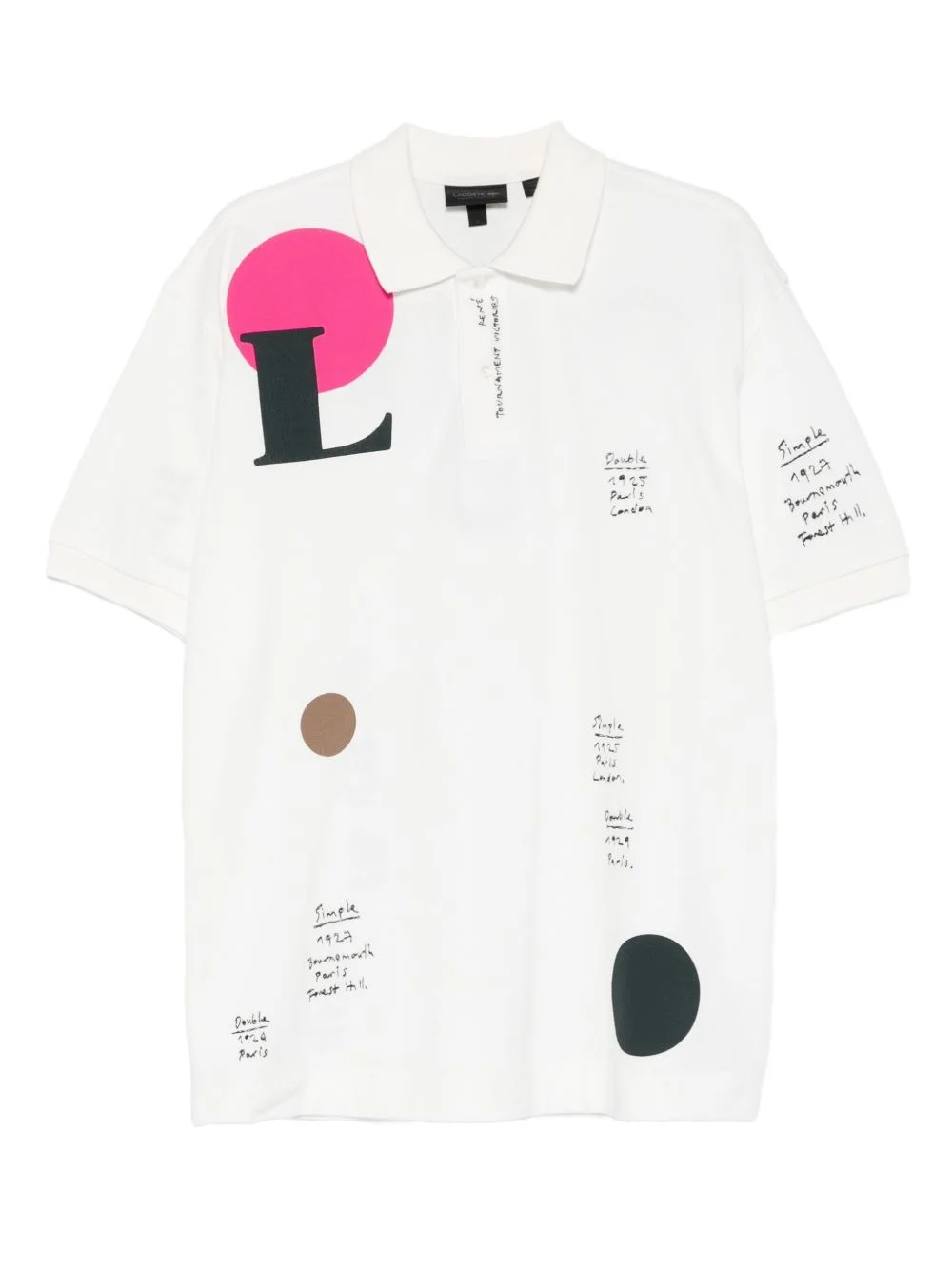 graphic-print polo shirt - 1