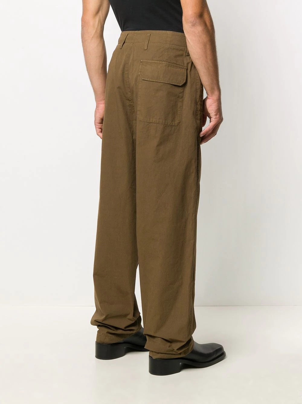 belted waist trousers - 4