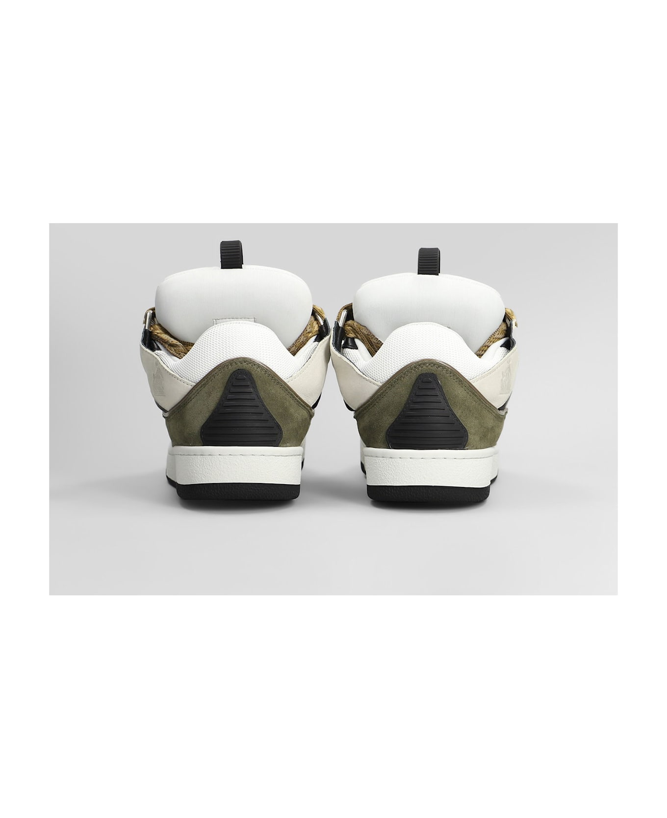 Curb Sneakers In Grey Suede And Leather - 4