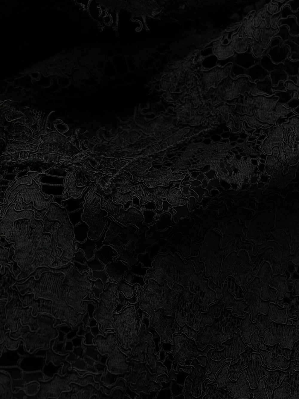 lace-overlay fitted sleeveless dress - 5