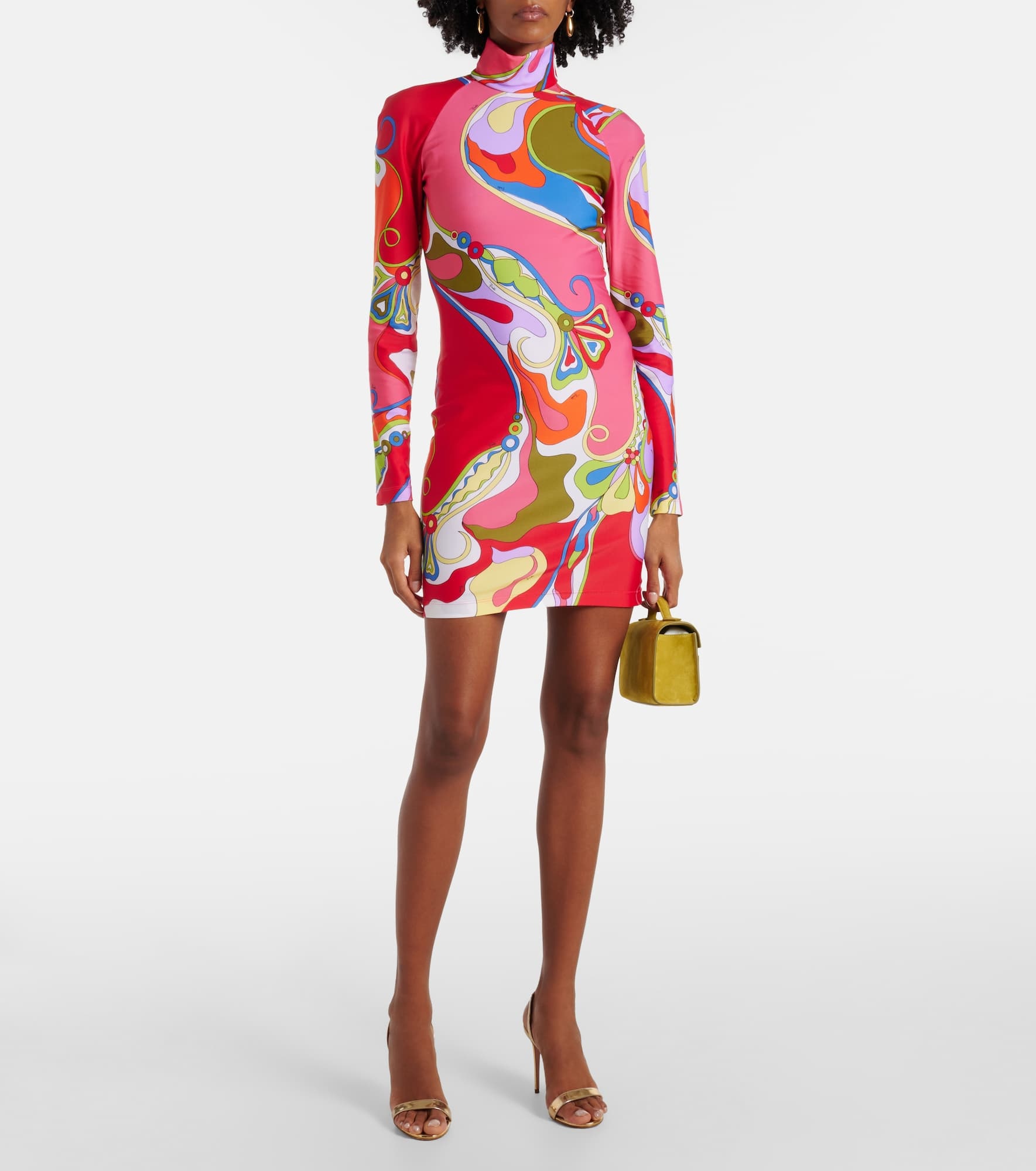 Orchidee jersey minidress - 2
