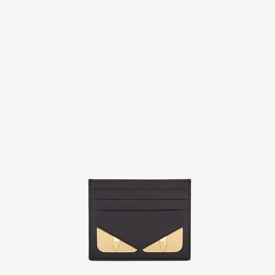 Black leather card holder - 1