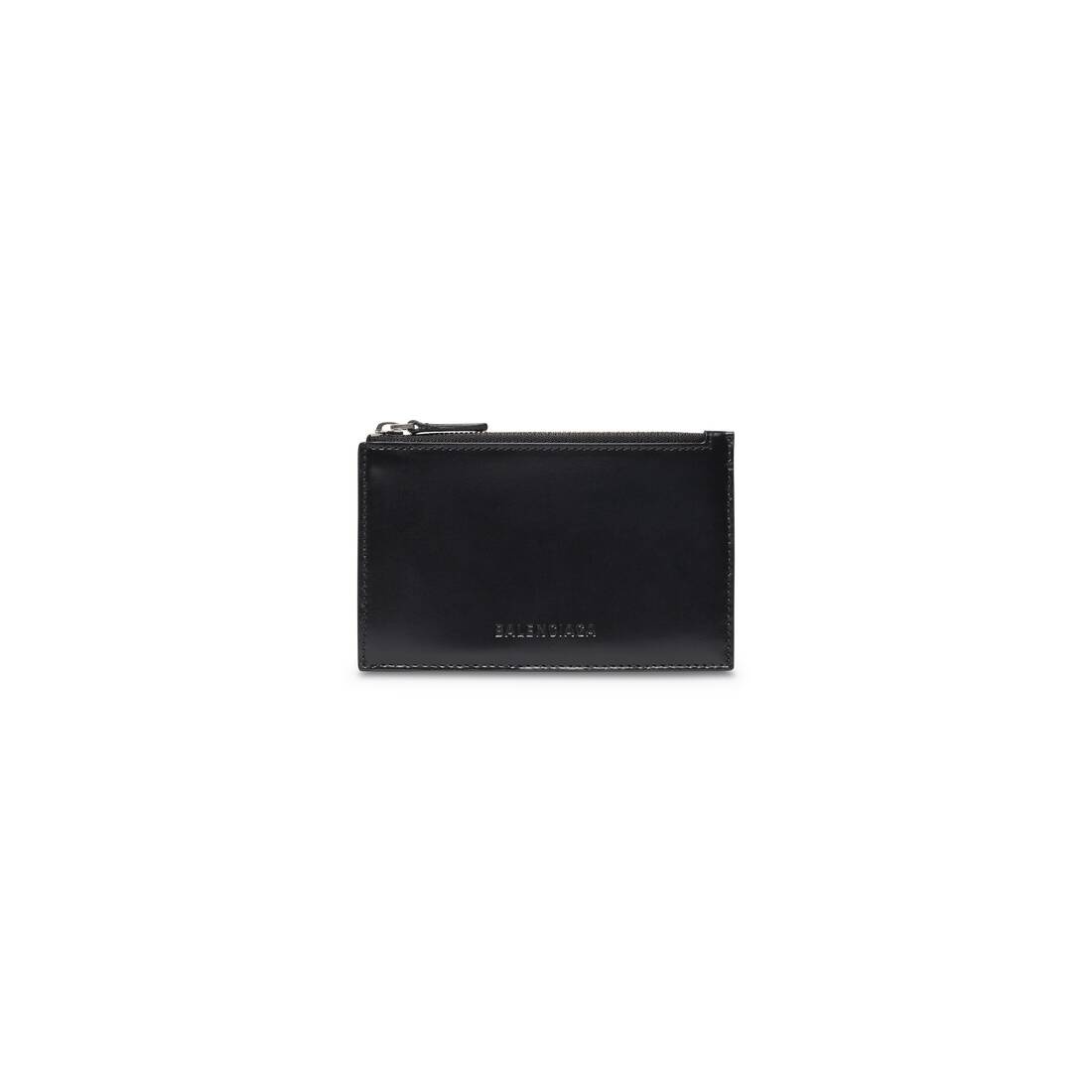 Men's Essential Long Coin And Card Holder in Black - 1