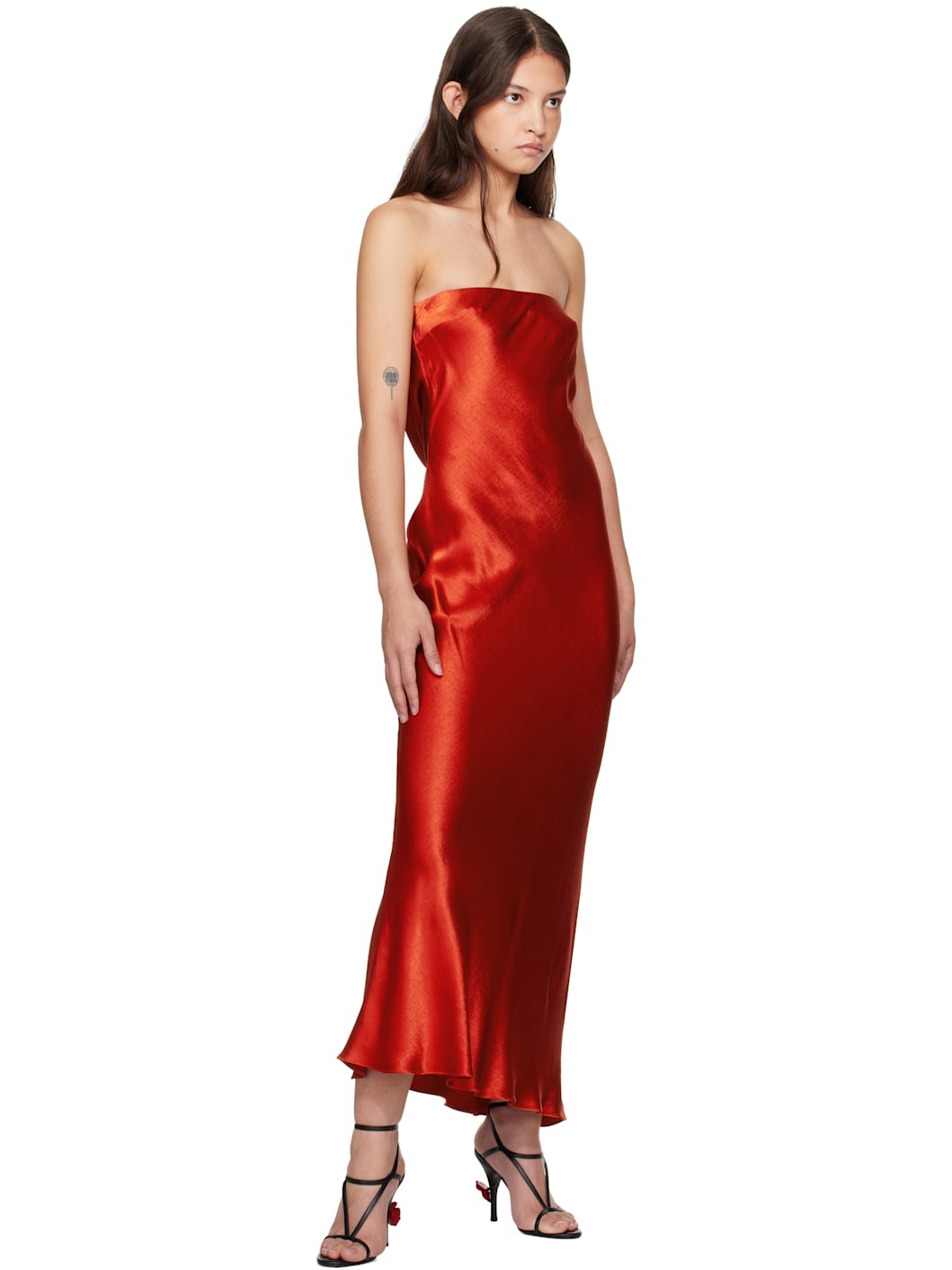 Red Moon Dance Strapless Maxi Dress - 4