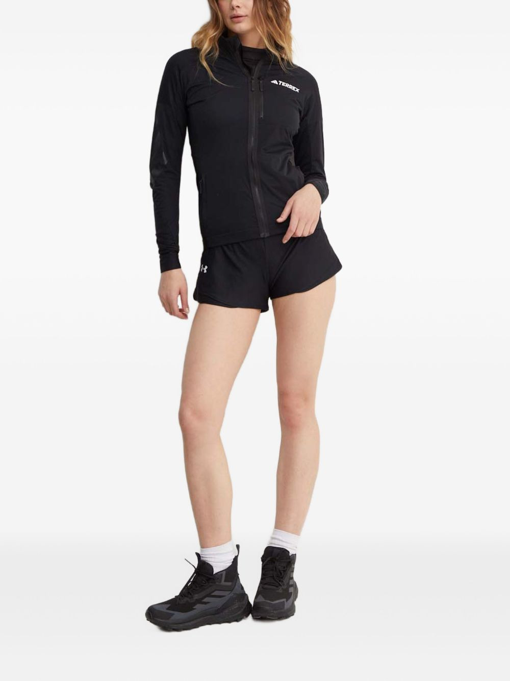 zip-fastening panelled jacket - 2