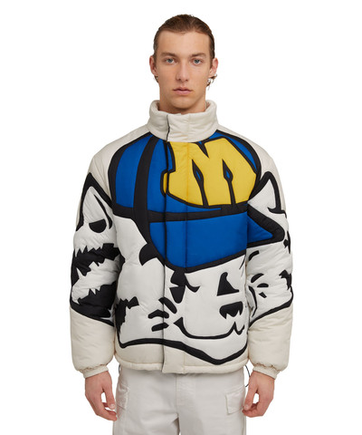 MSGM Down jacket decorated with mascot outlook