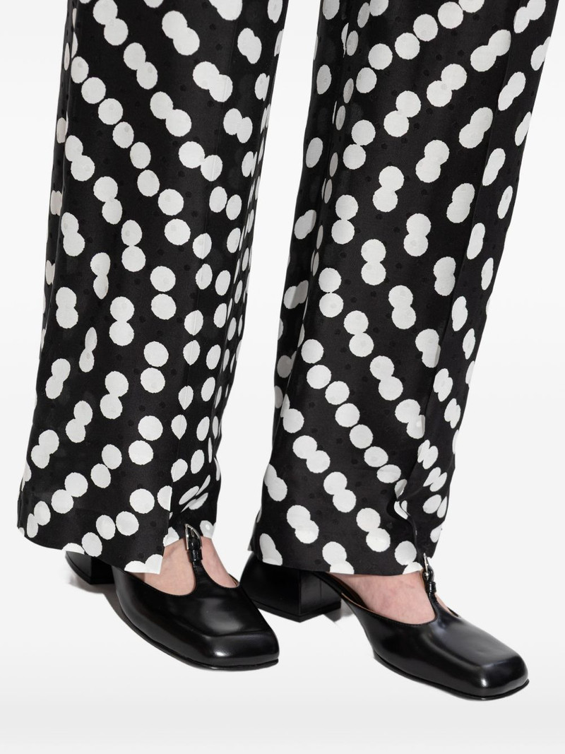 square-toe buckle leather pumps 5