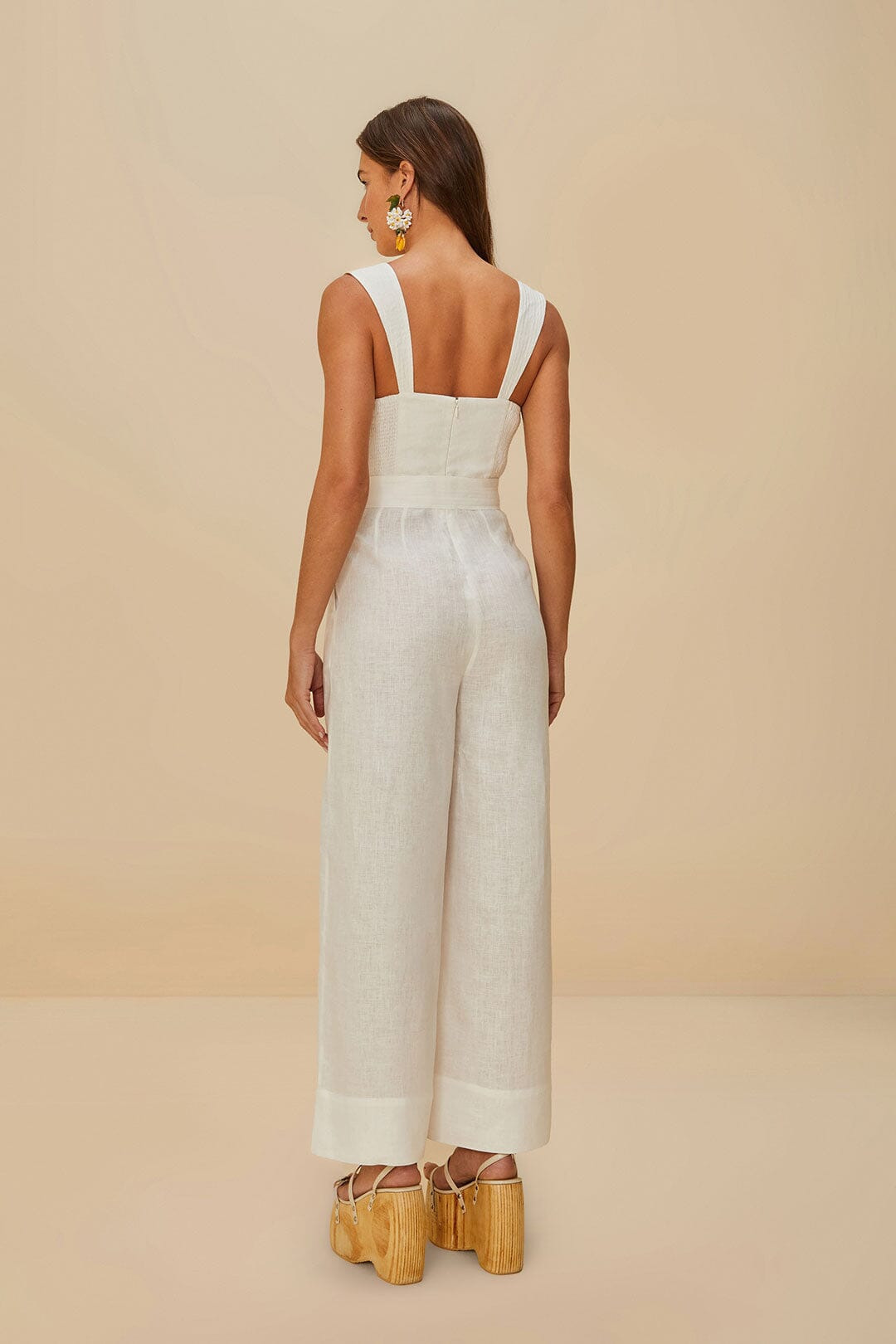Off-White Euroflax™ Premium Linen Jumpsuit - 4