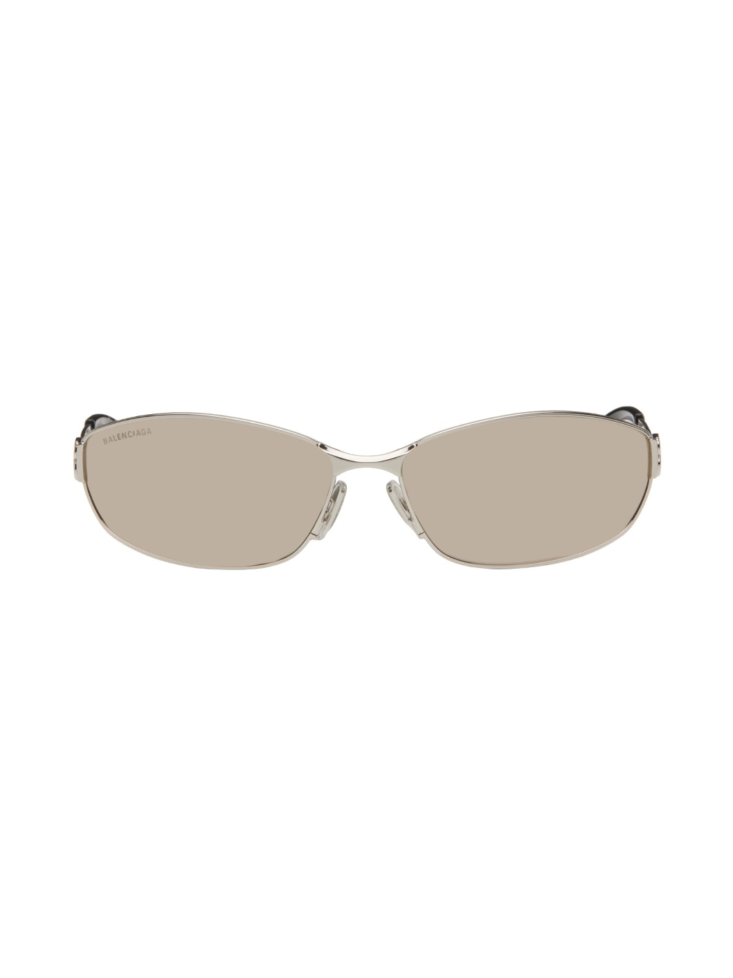 Silver Rectangular Sunglasses - 1