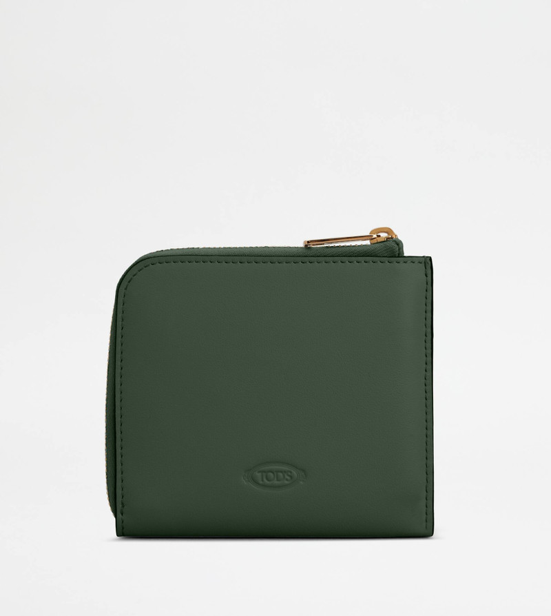 CARD HOLDER IN LEATHER - GREEN 2