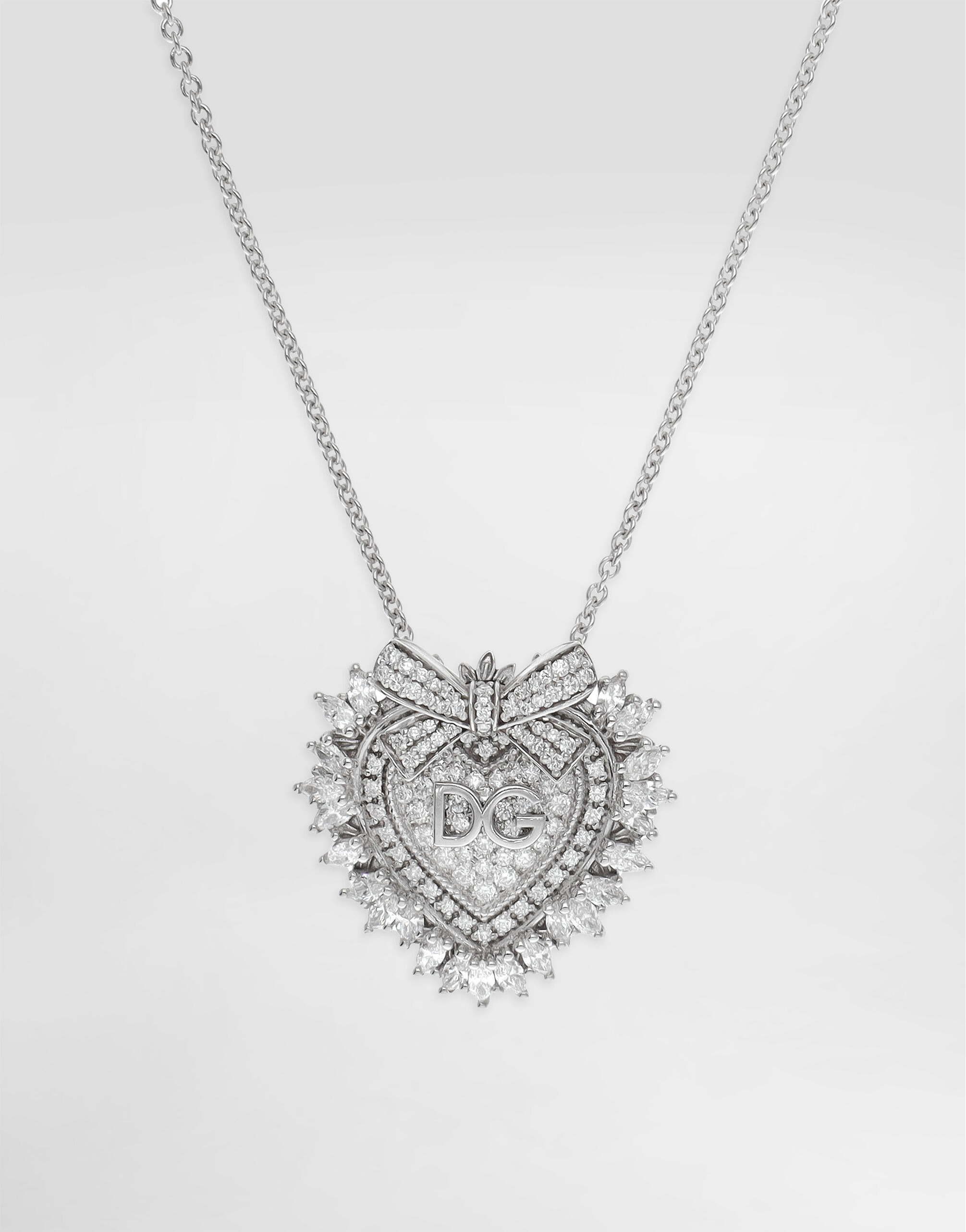 Devotion Necklace 18-carat white gold and diamonds - 2