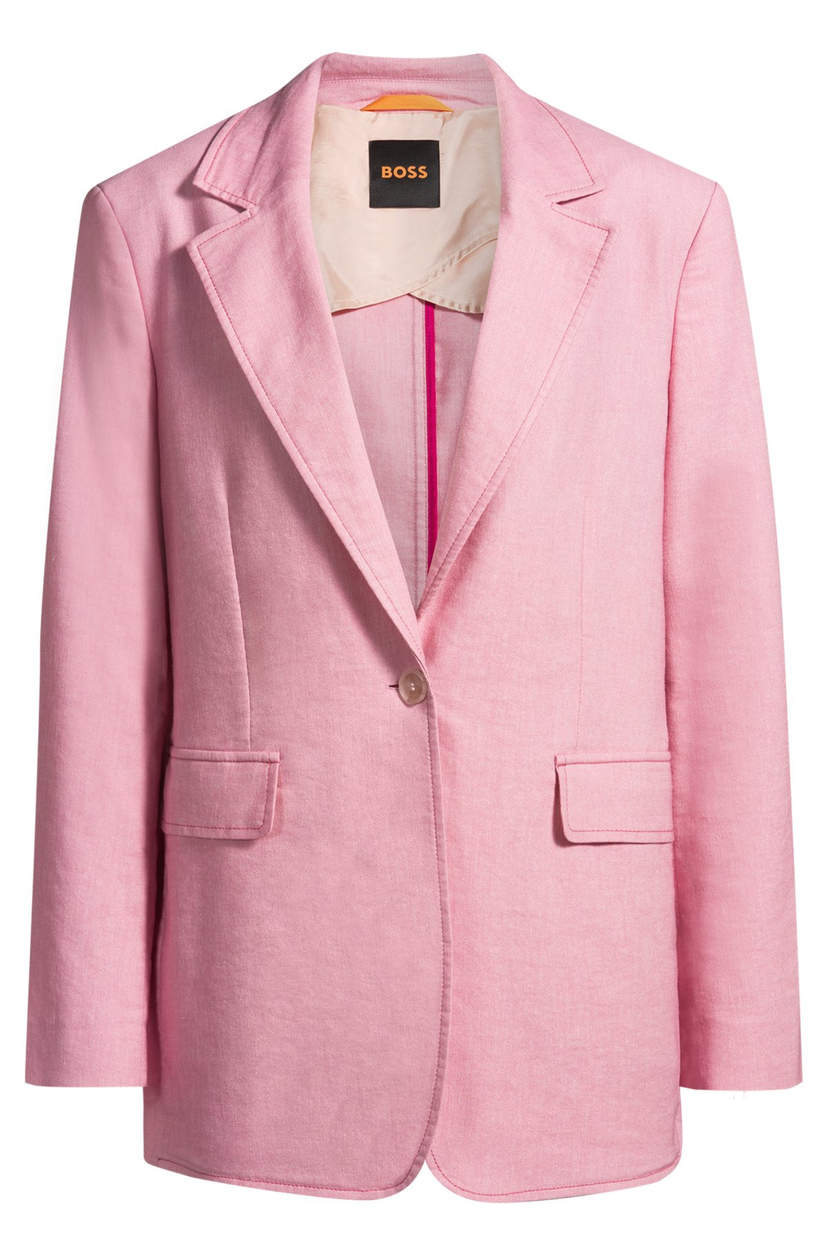SINGLE-BREASTED BLAZER WITH NOTCH LAPELS - 1