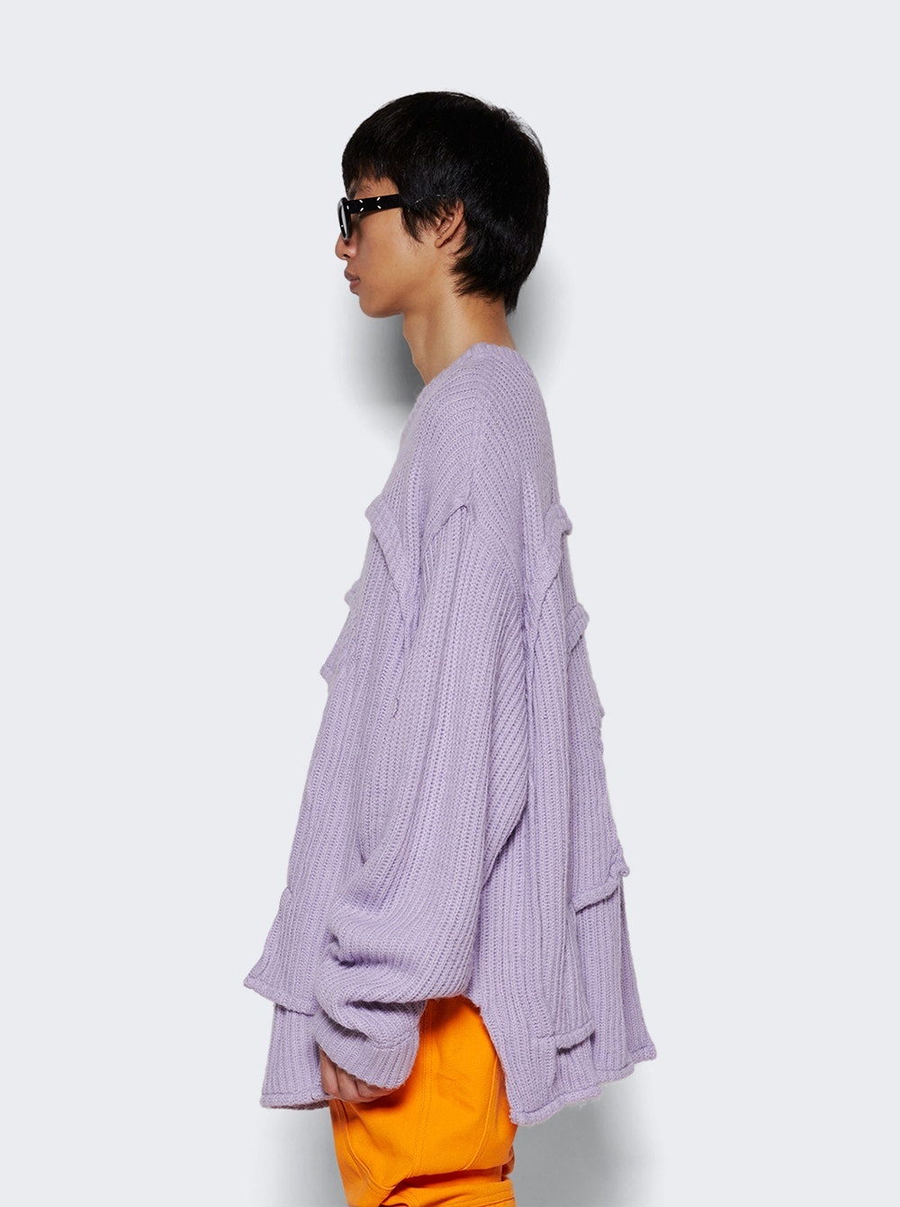 L'arc Woven Sweater Lavender - 4