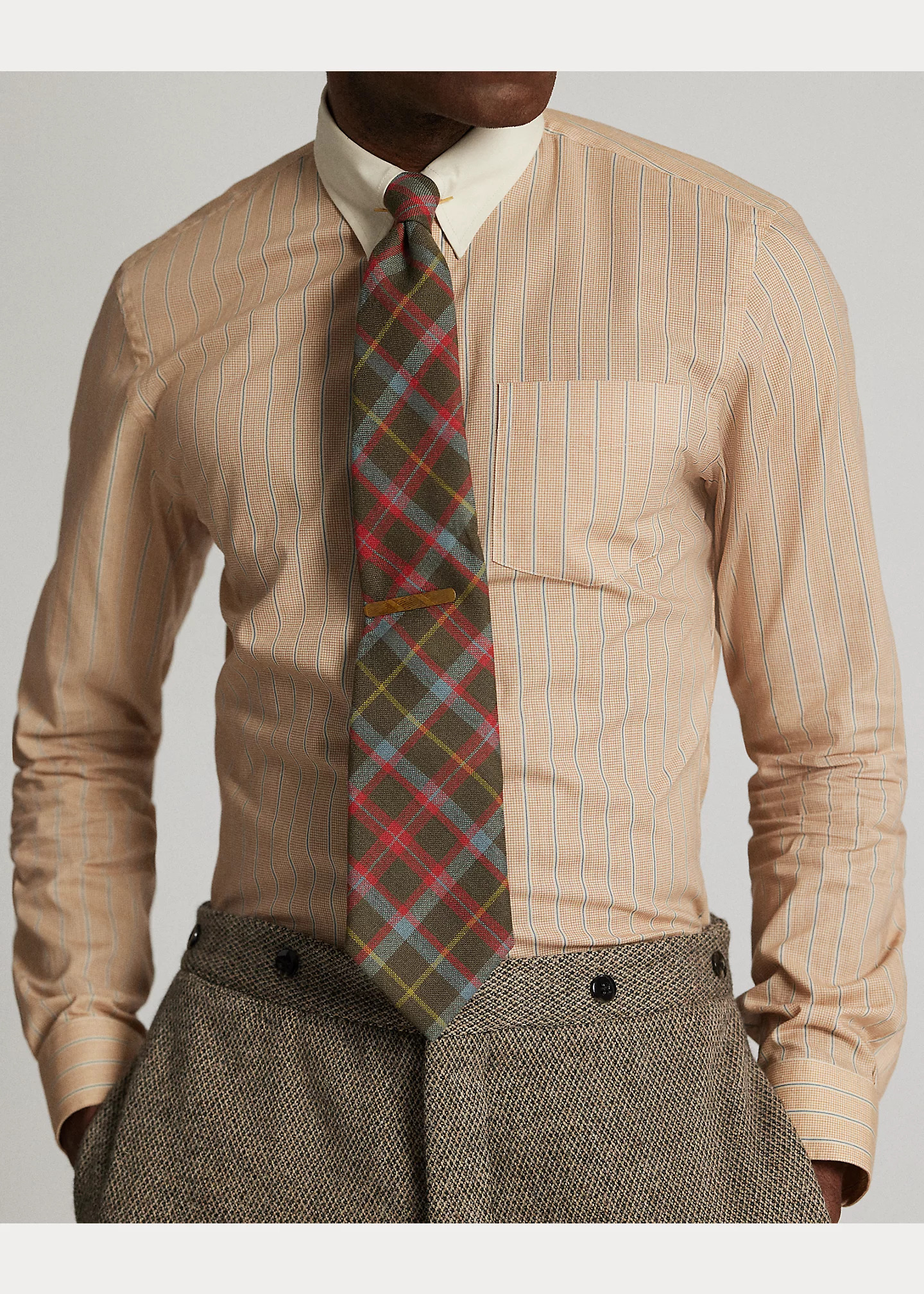 Slim Fit Stripe-Print Woven Shirt - 5