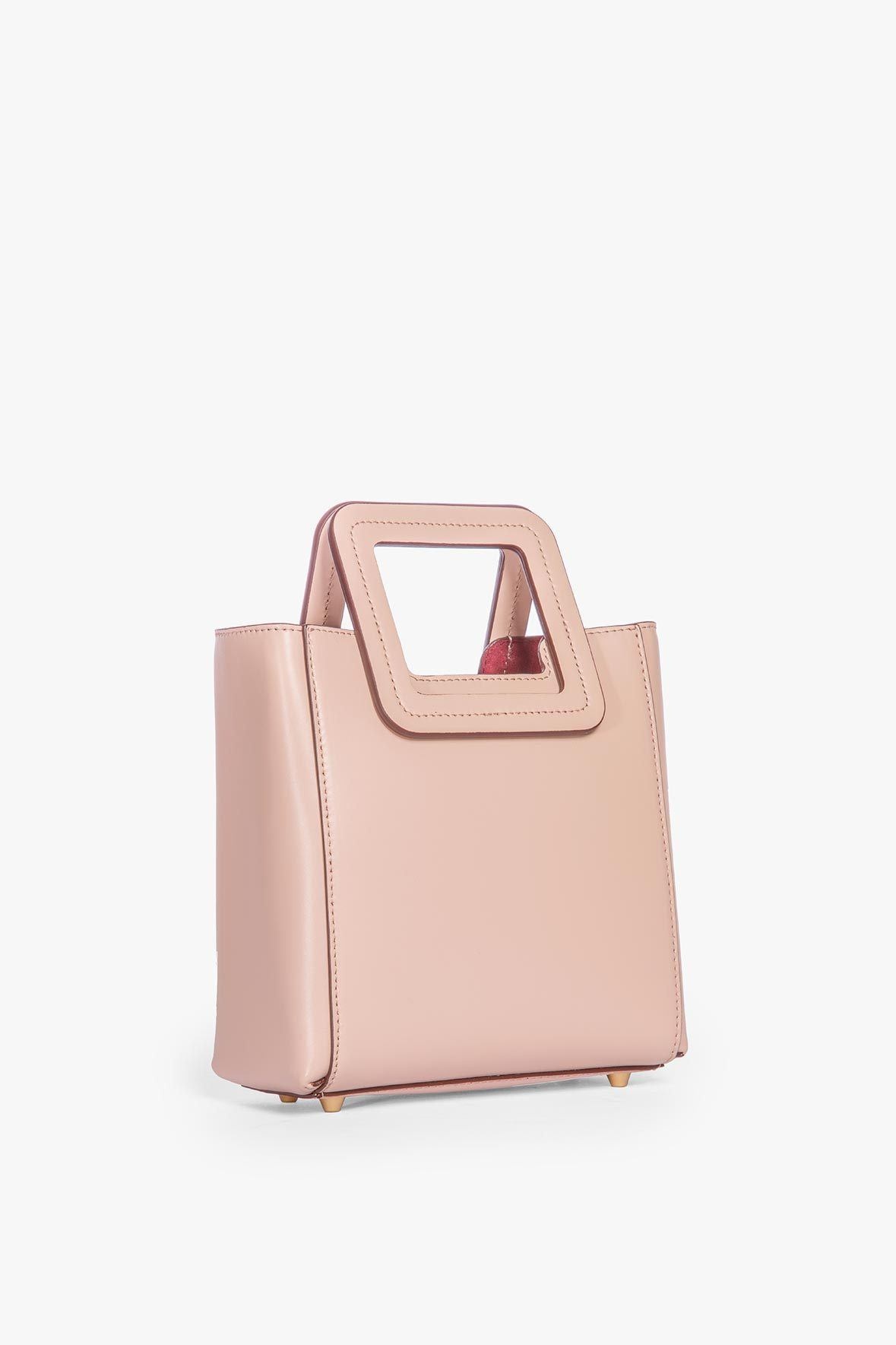 STAUD MINI SHIRLEY LEATHER BAG | BLUSH - 6