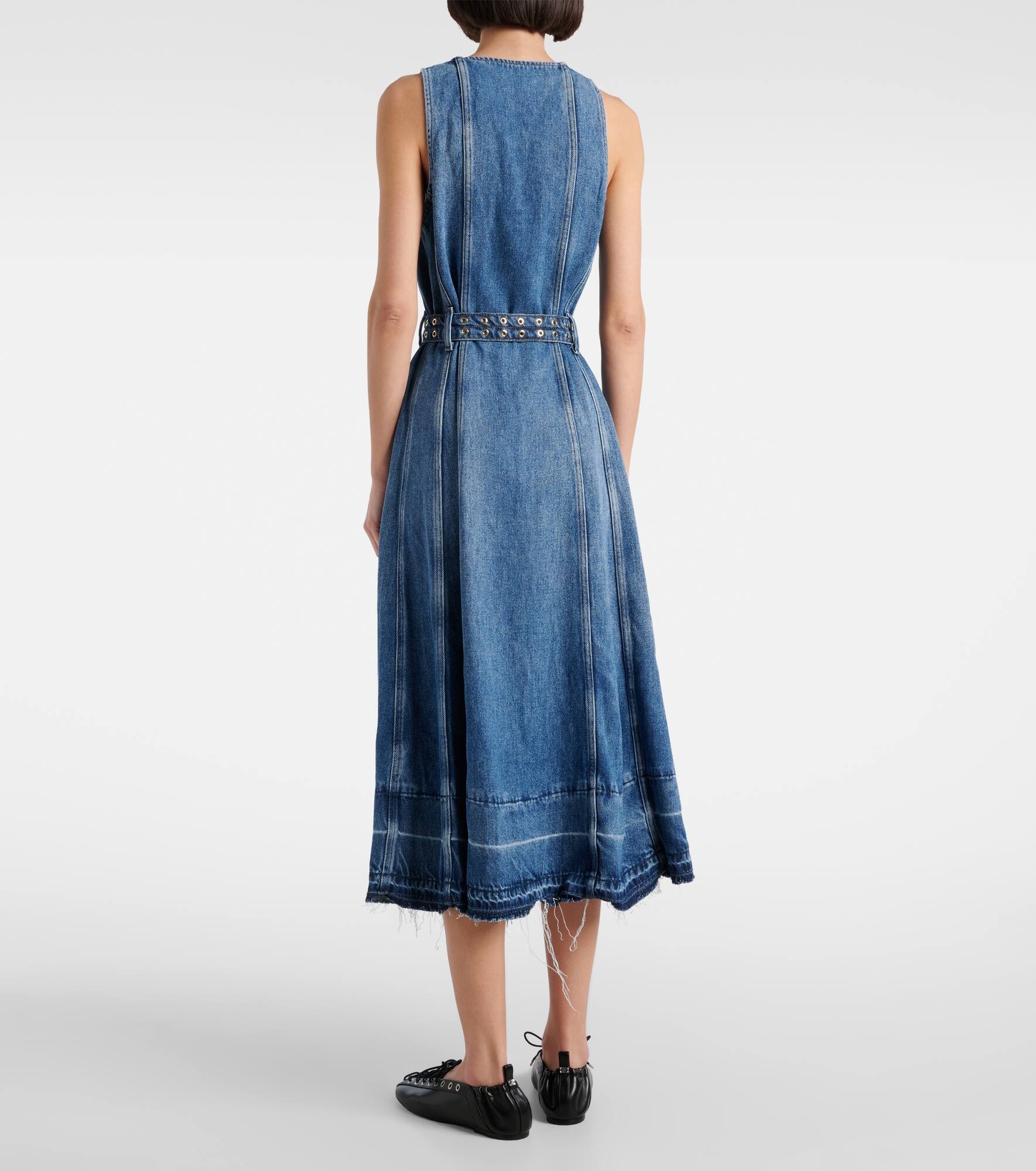 Denim midi dress - 3