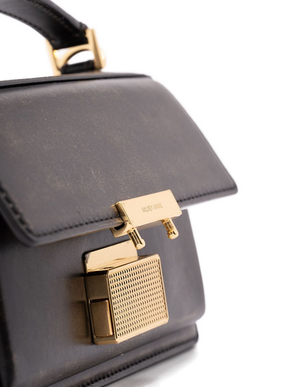 mini Venezia gold-lock tote bag - 4