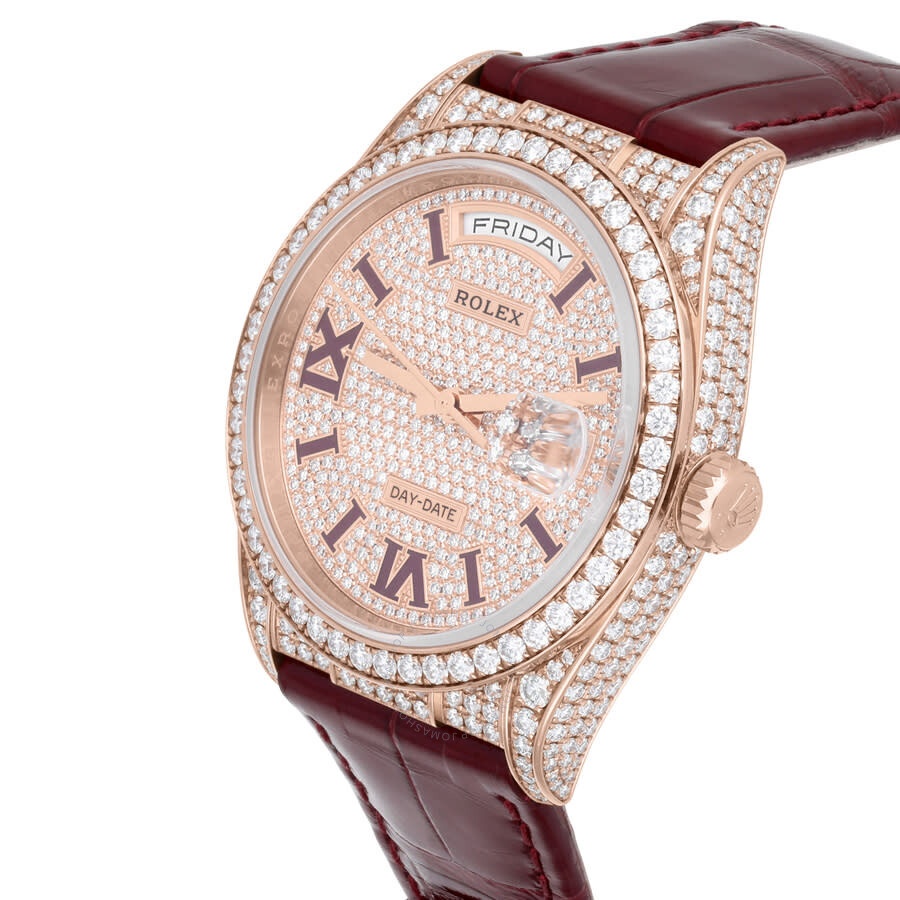 Rolex Daydate Chronograph Automatic Diamond Ladies Watch M128155RBR-0002 - 4
