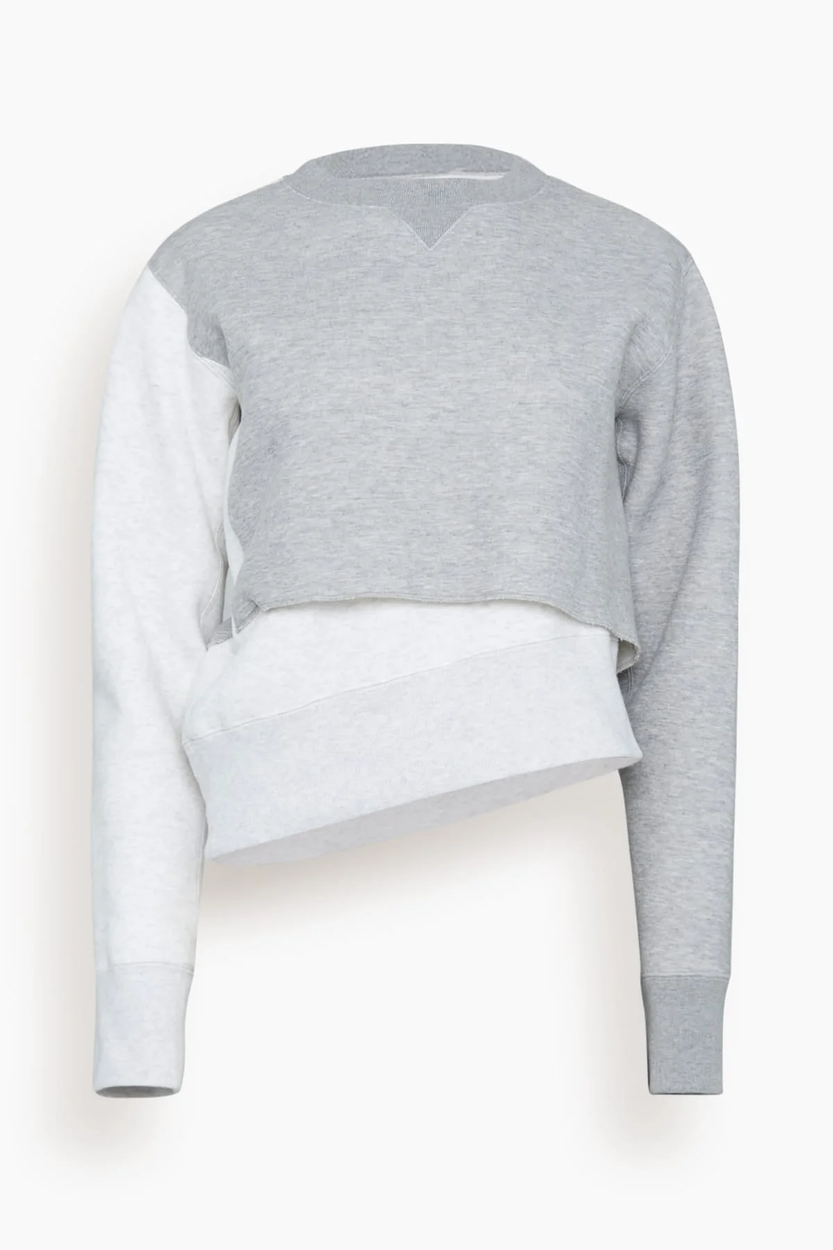 Sponge Sweat Pullover in Light Gray x Off White - 1